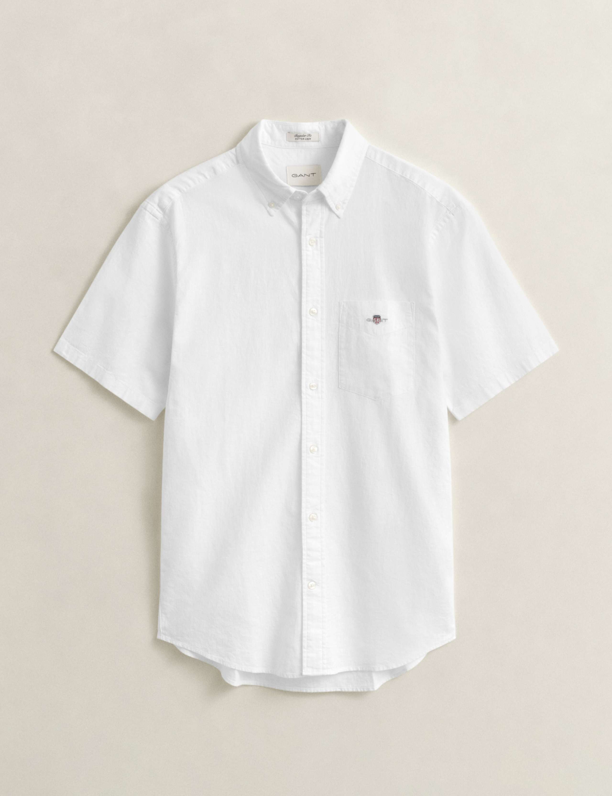 Regular Fit Linen Rich Short Sleeve Shirt 7 of 7