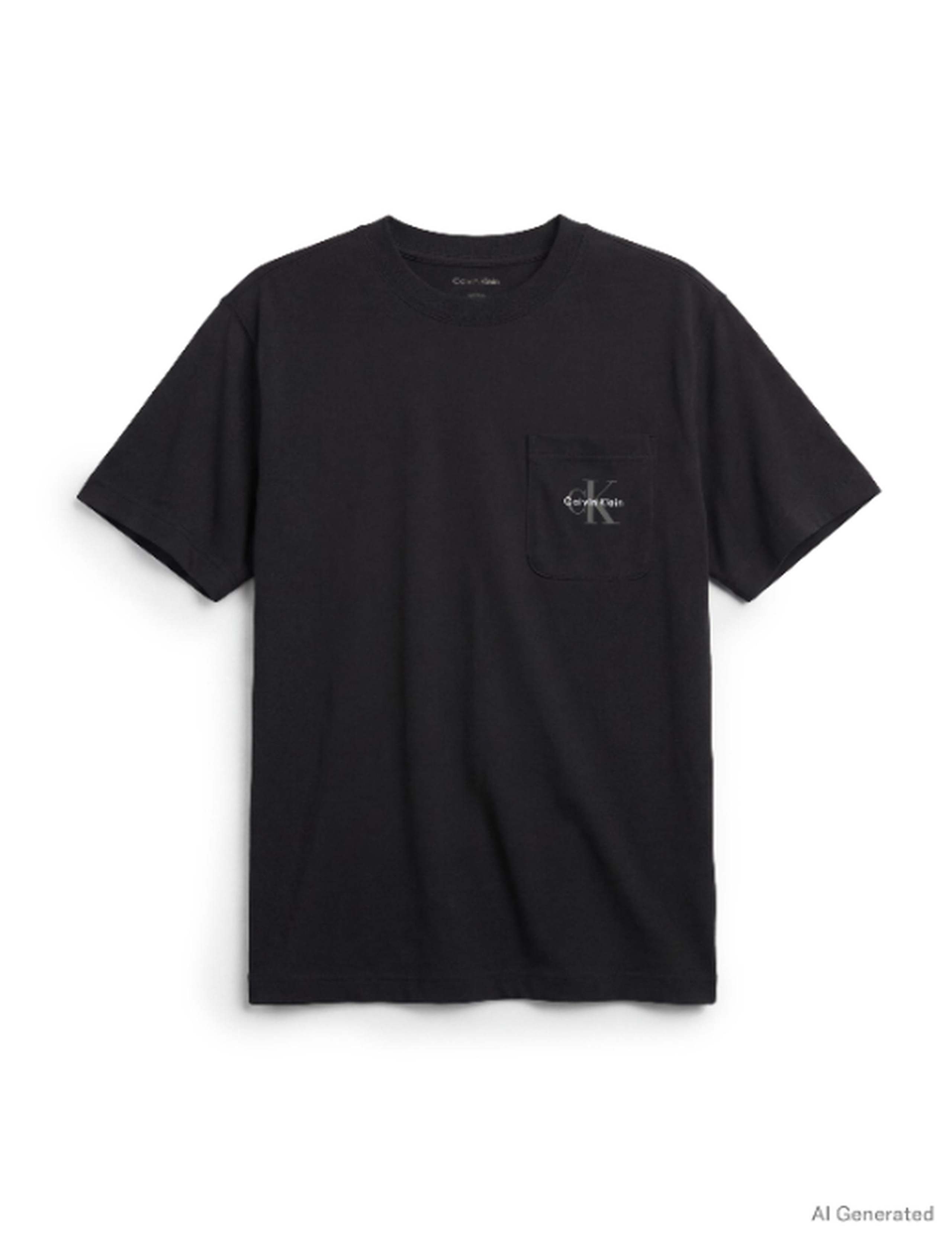 Cotton Rich Stretch Crew Neck Sleep Top 1 of 2