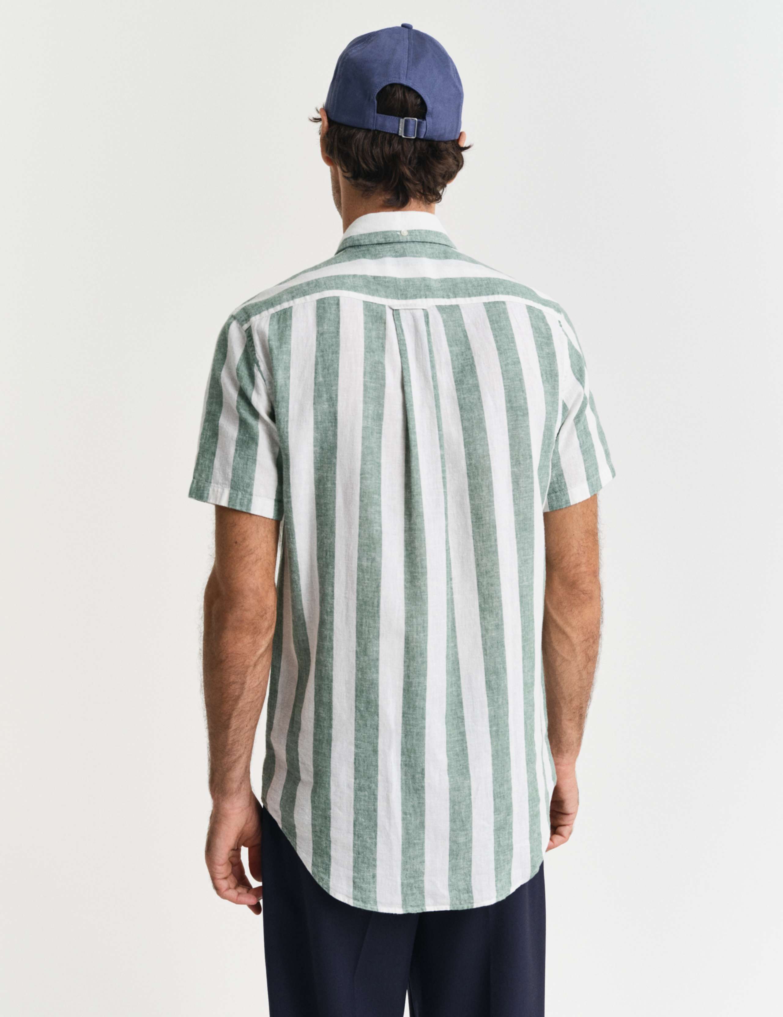 Linen Rich Striped Shirt 2 of 5