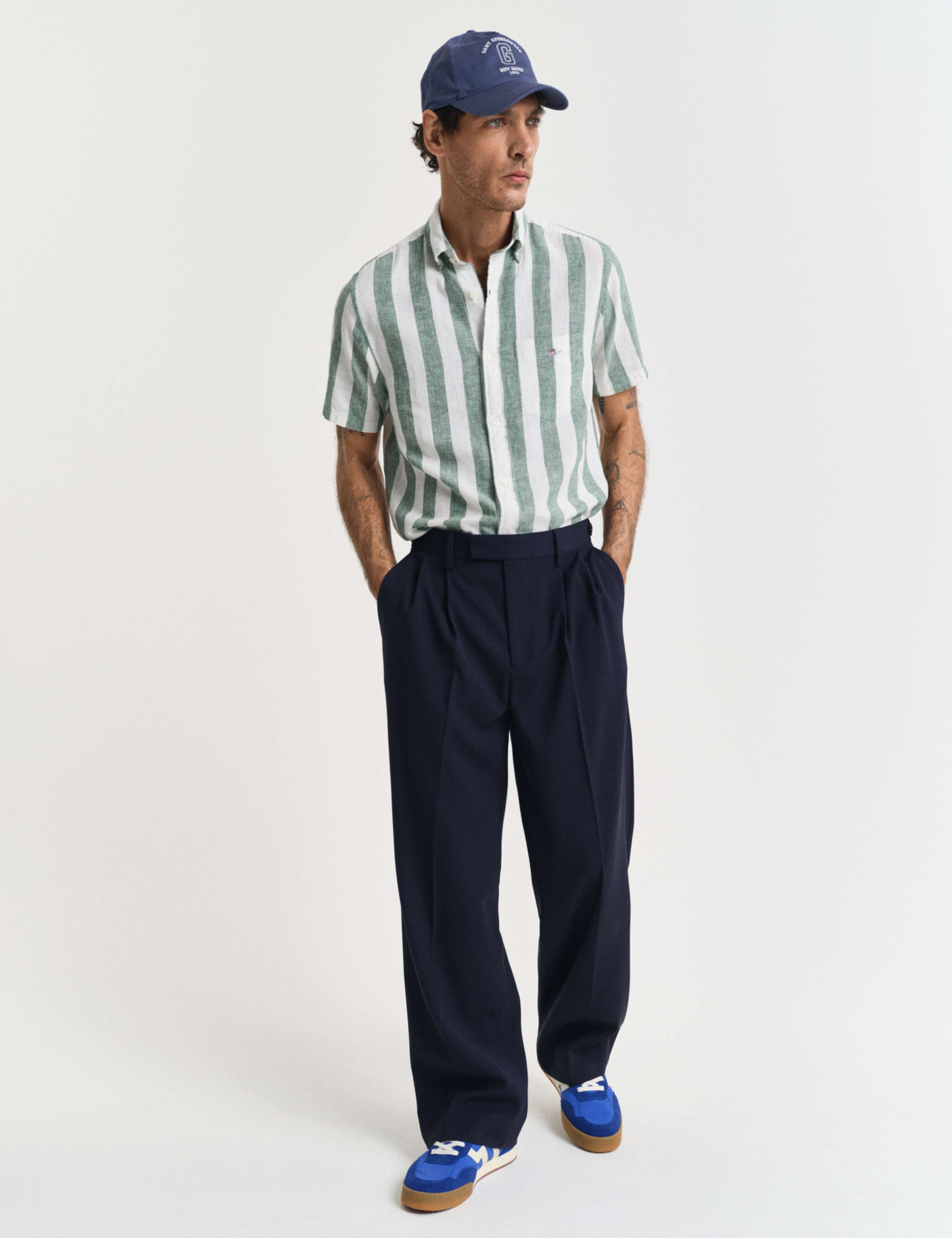Linen Rich Striped Shirt 3 of 5