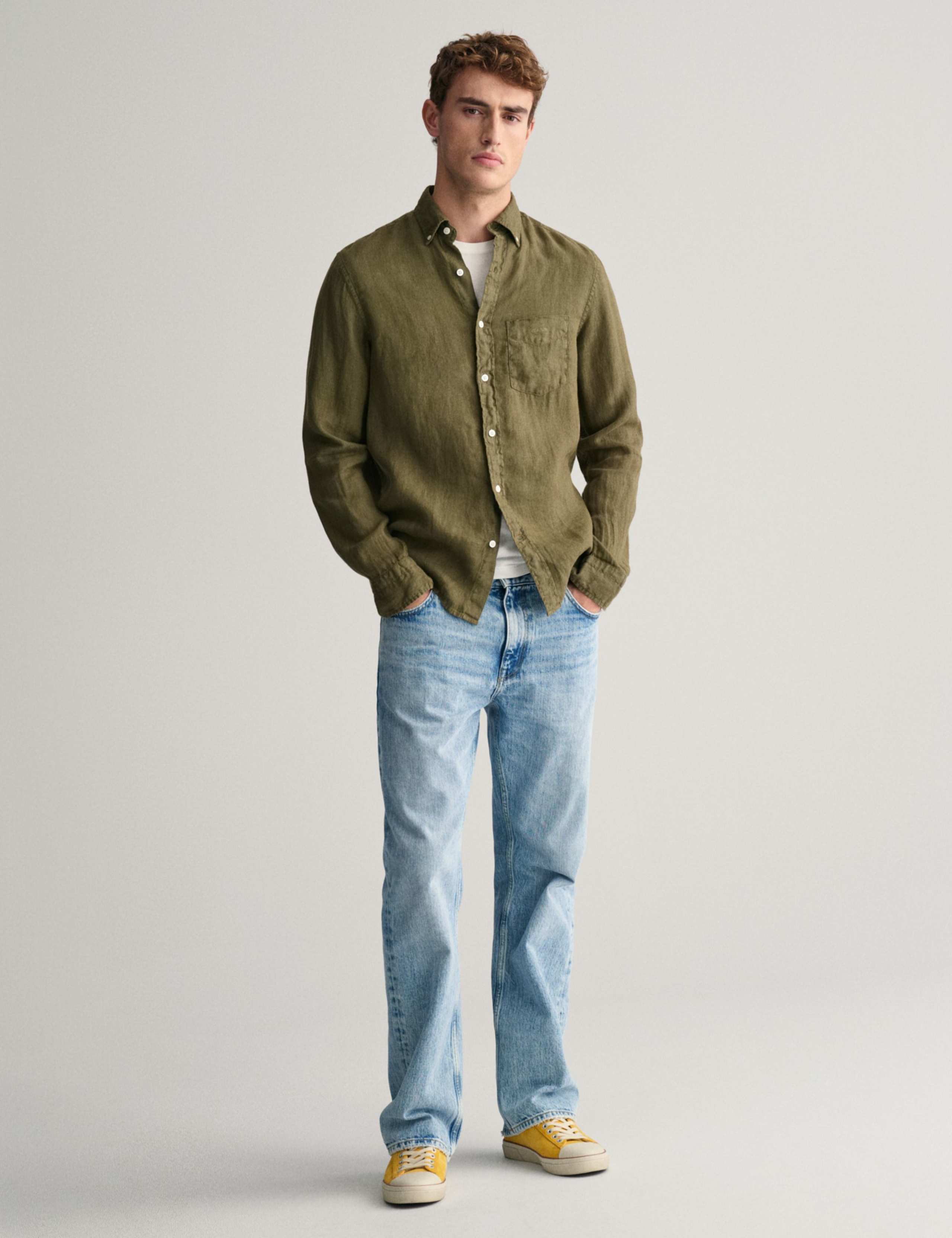 Regular Fit Pure Linen Shirt 3 of 6