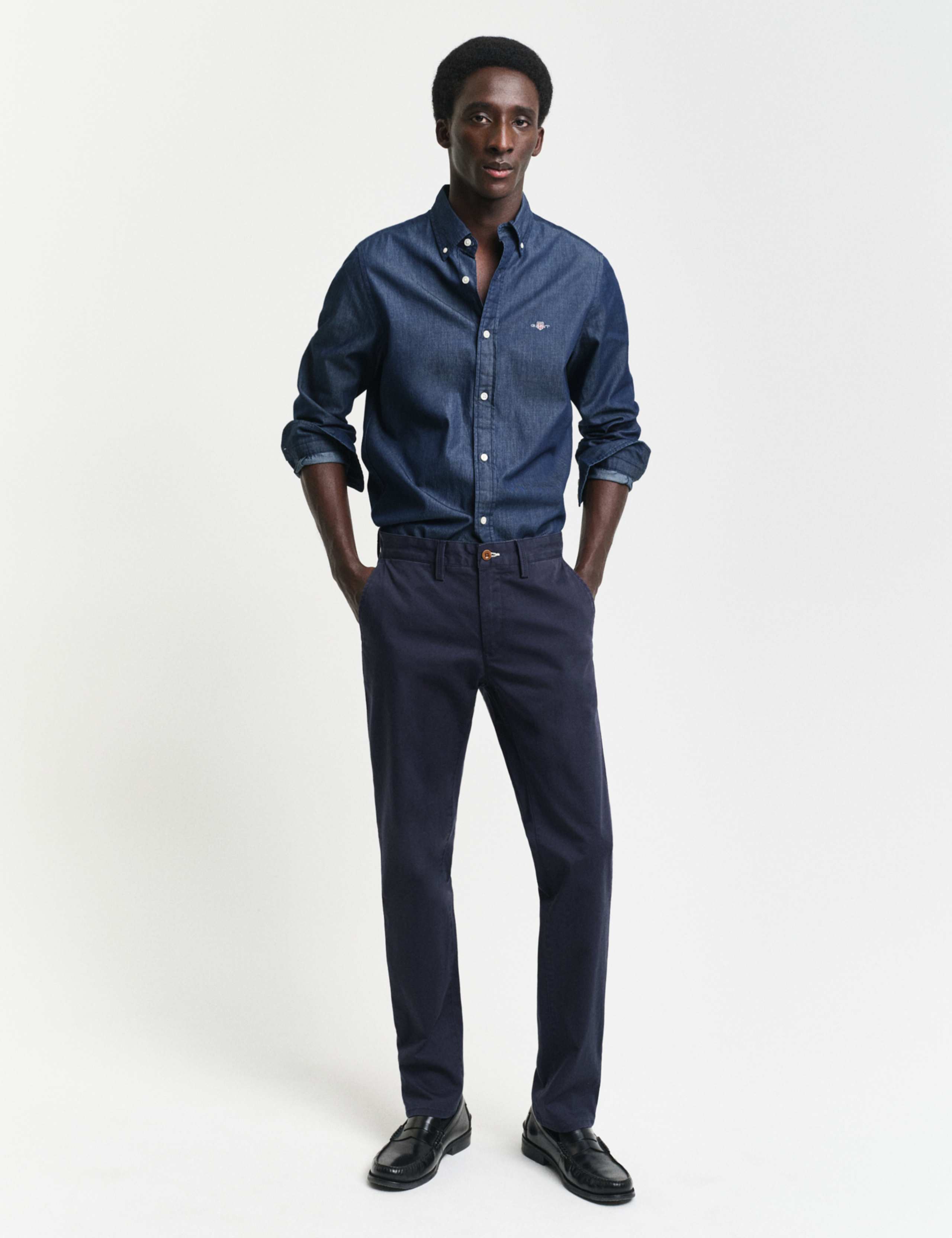 Slim Fit Cotton Rich Chinos 2 of 5