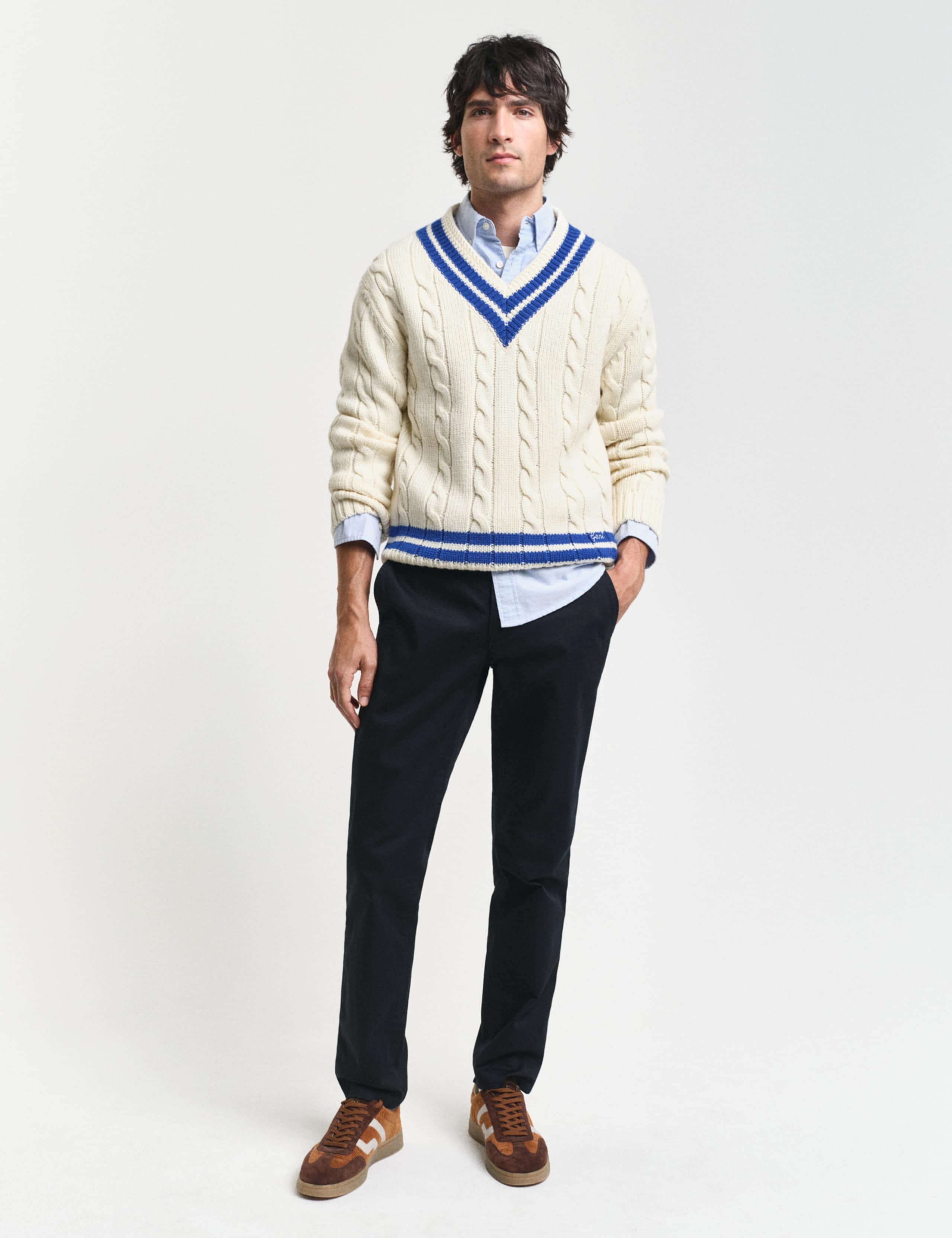 Slim Fit Cotton Rich Chinos 1 of 4