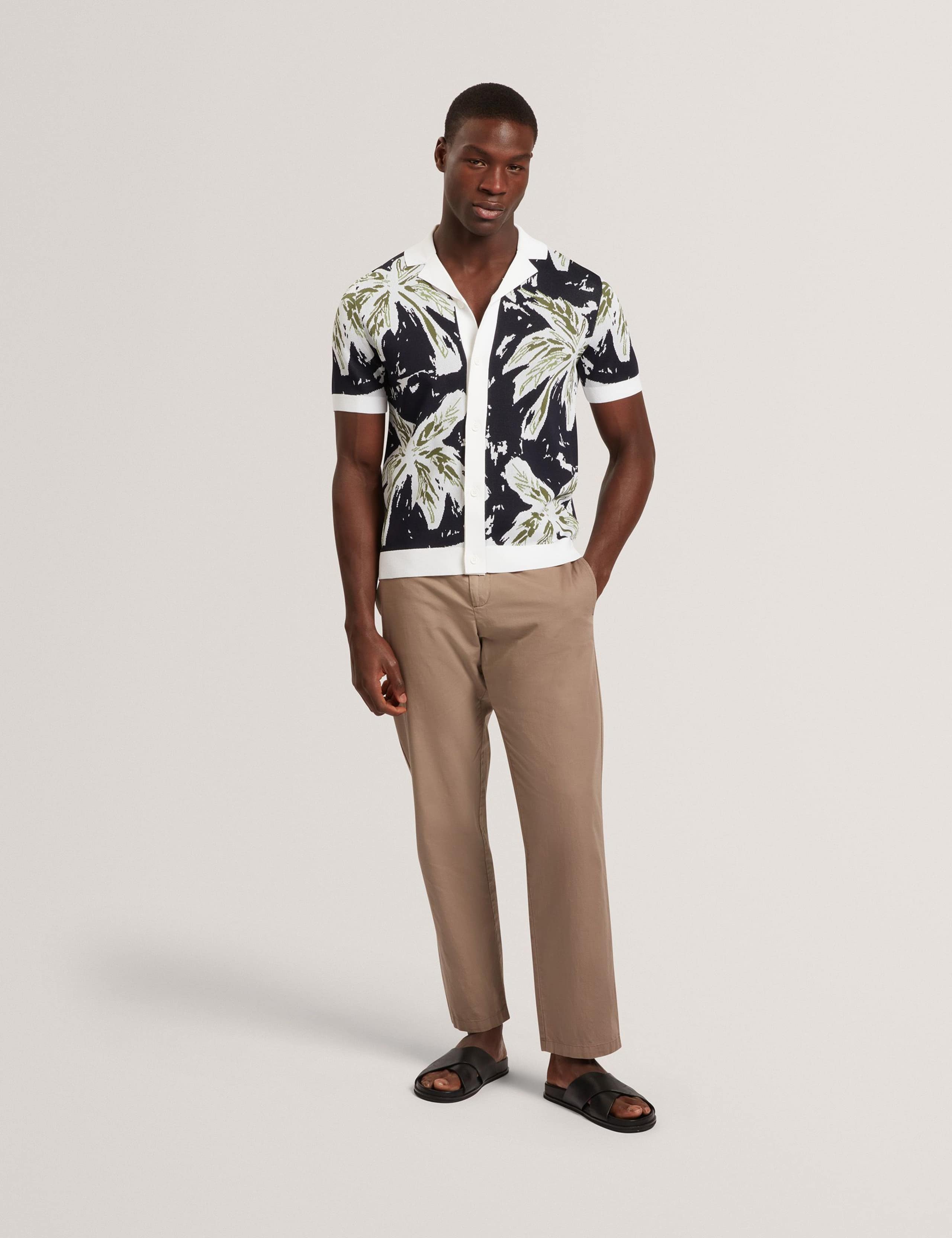 Regular Fit Floral Knitted Shirt 5 of 7
