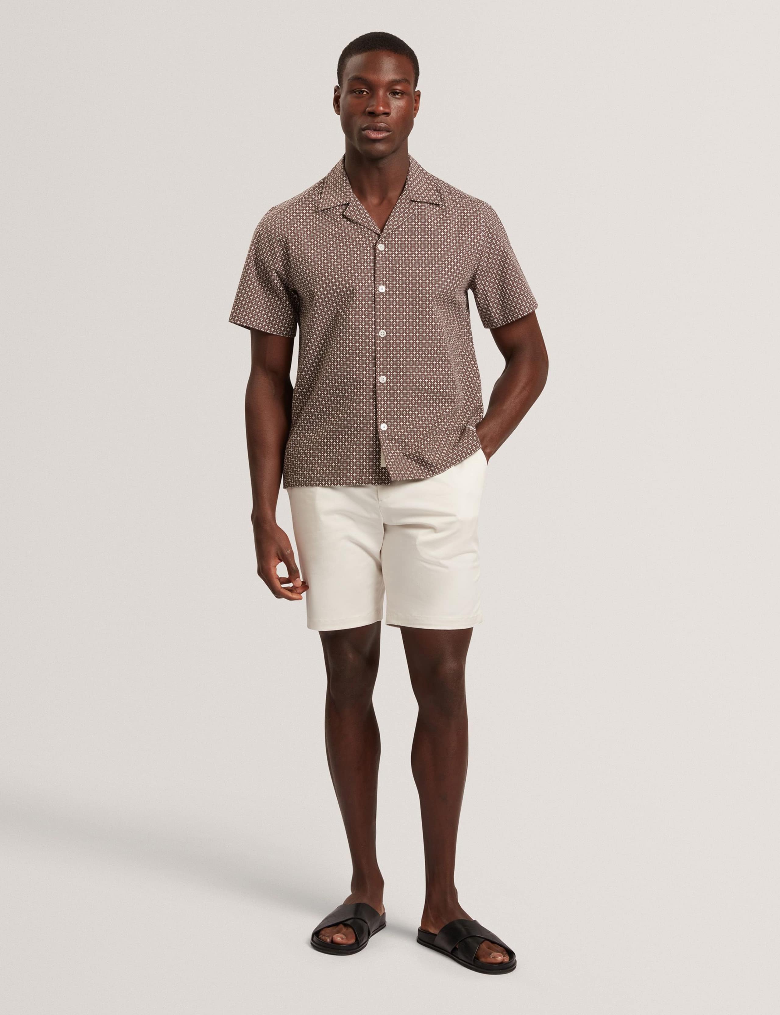 Relaxed Fit Pure Cotton Geometric Shirt 5 of 6