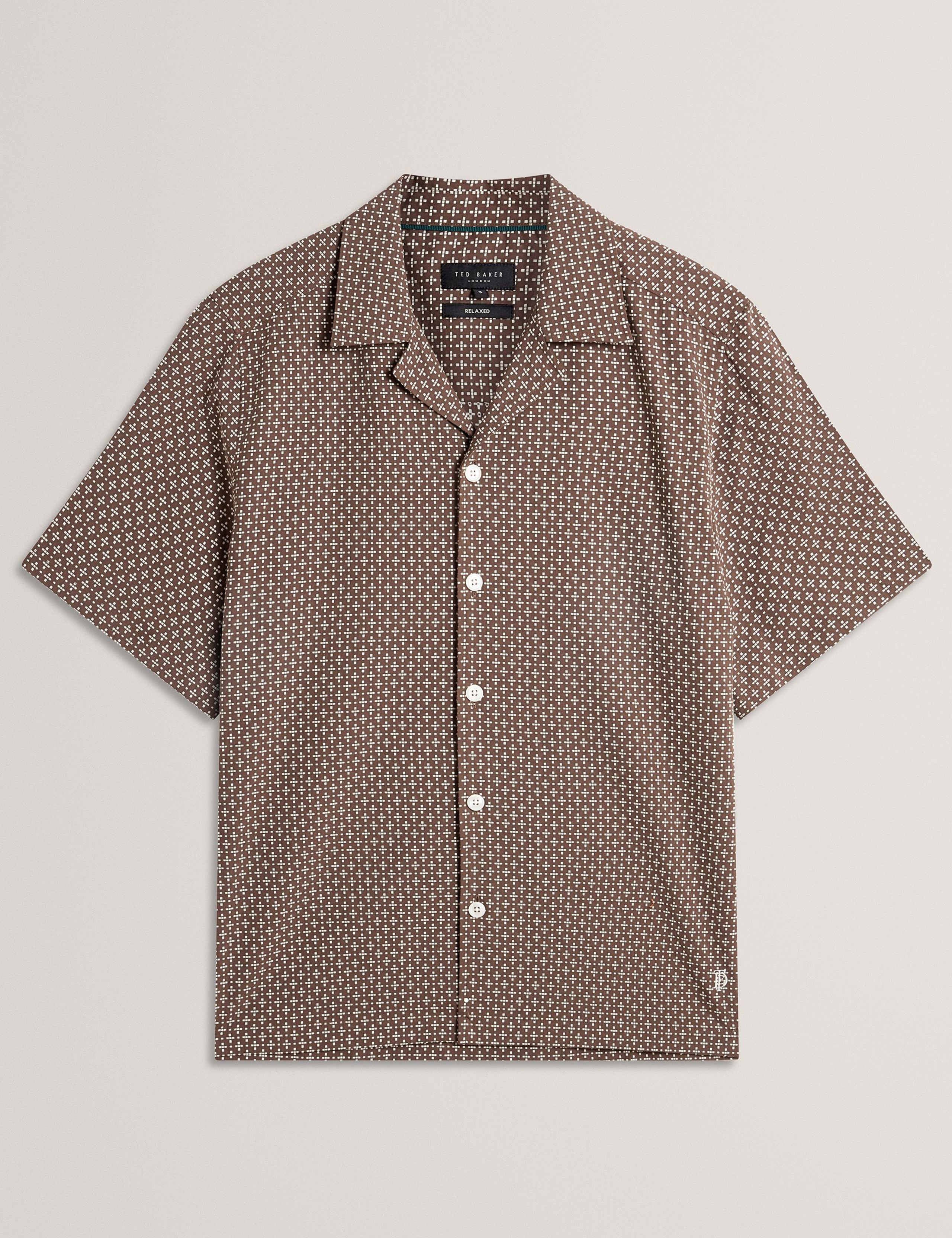Relaxed Fit Pure Cotton Geometric Shirt 2 of 6