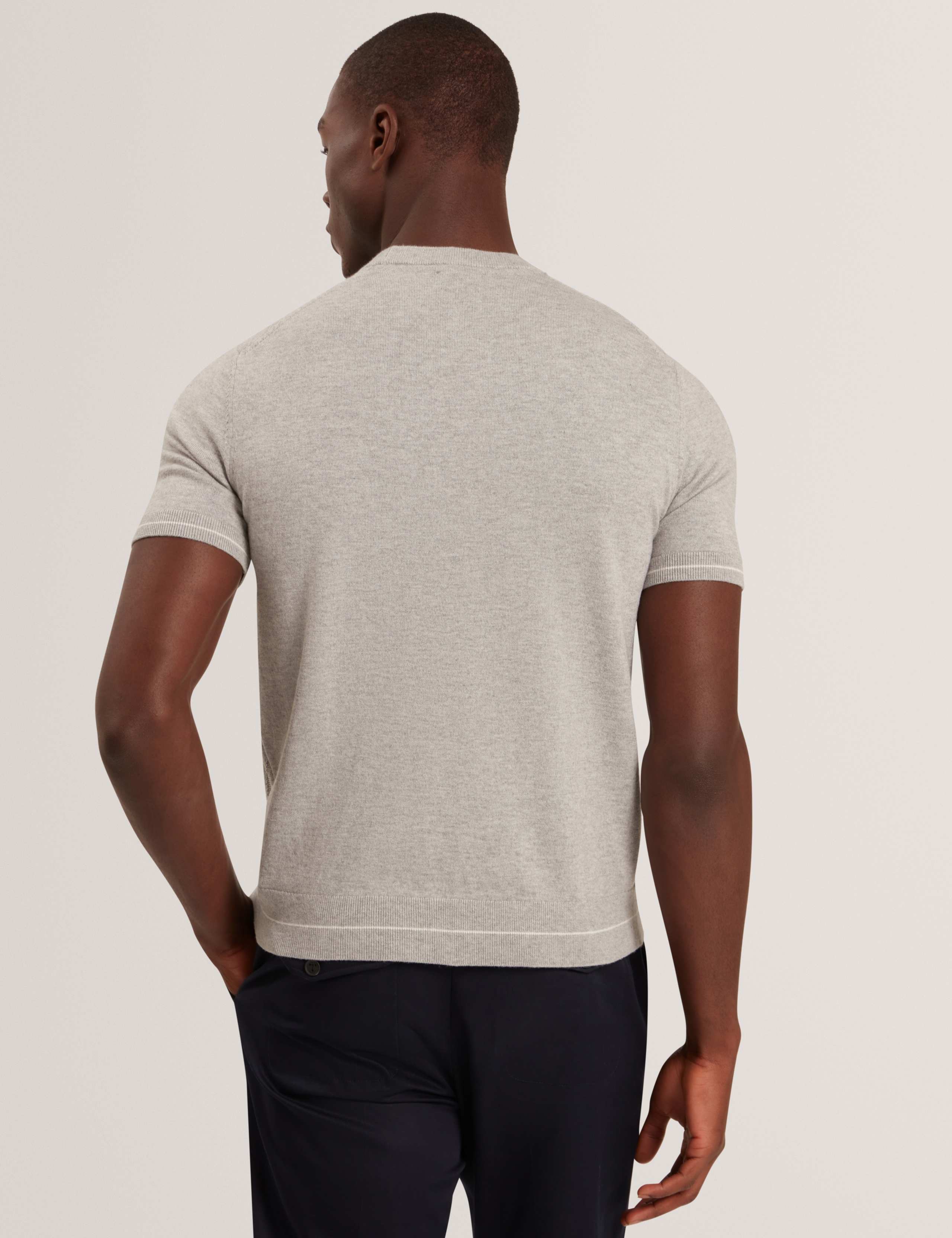 Cotton Rich Knitted T-Shirt with Wool 5 of 6