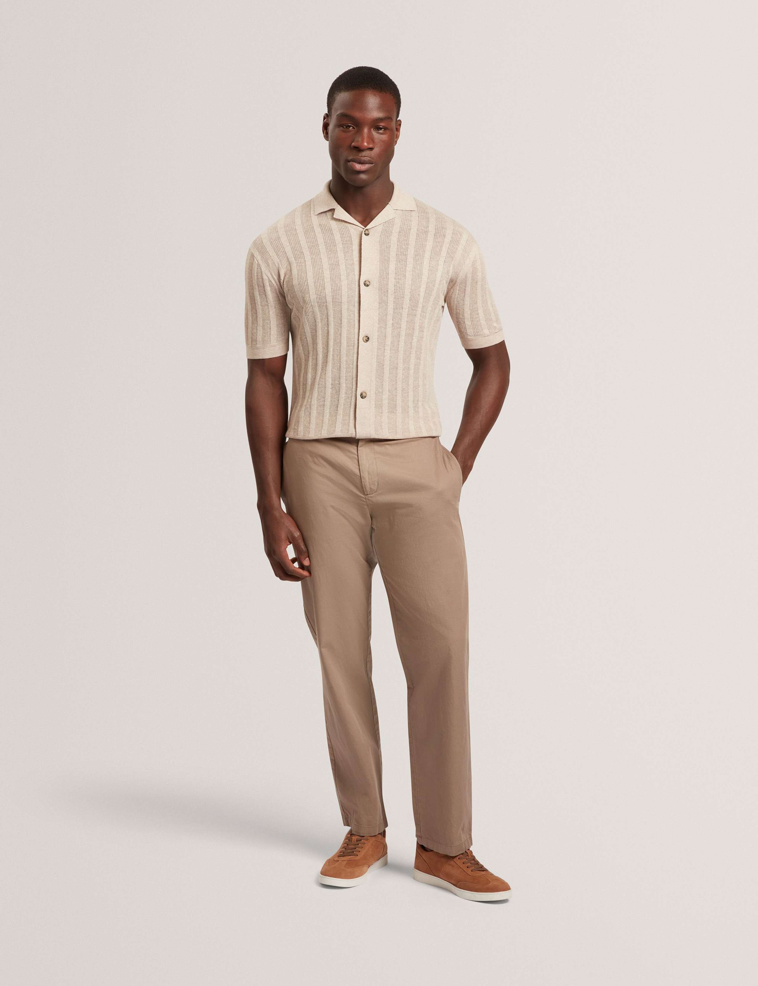 Relaxed Fit Linen Blend Short Sleeve Edio Shirt 7 of 7