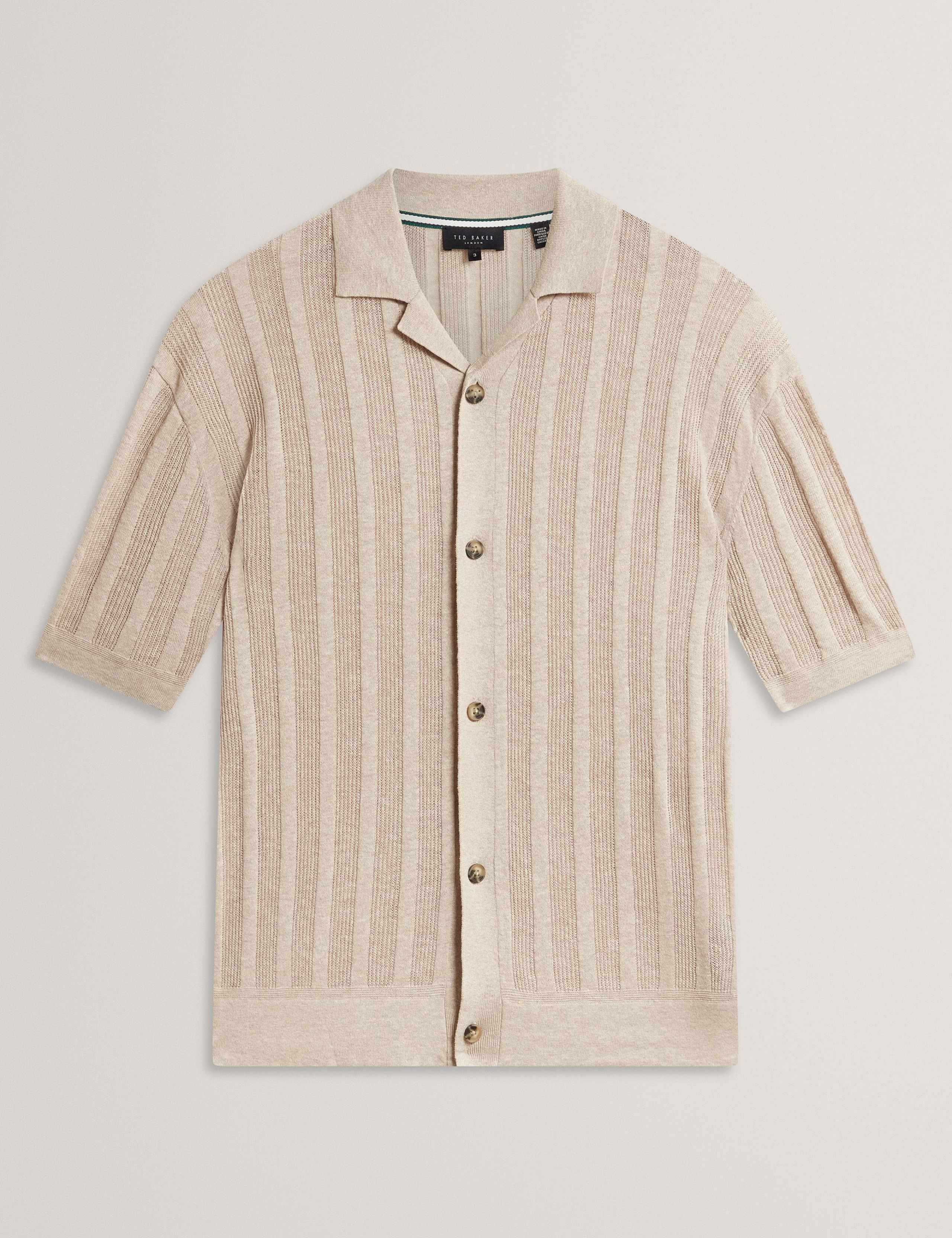 Relaxed Fit Linen Blend Short Sleeve Edio Shirt 2 of 7