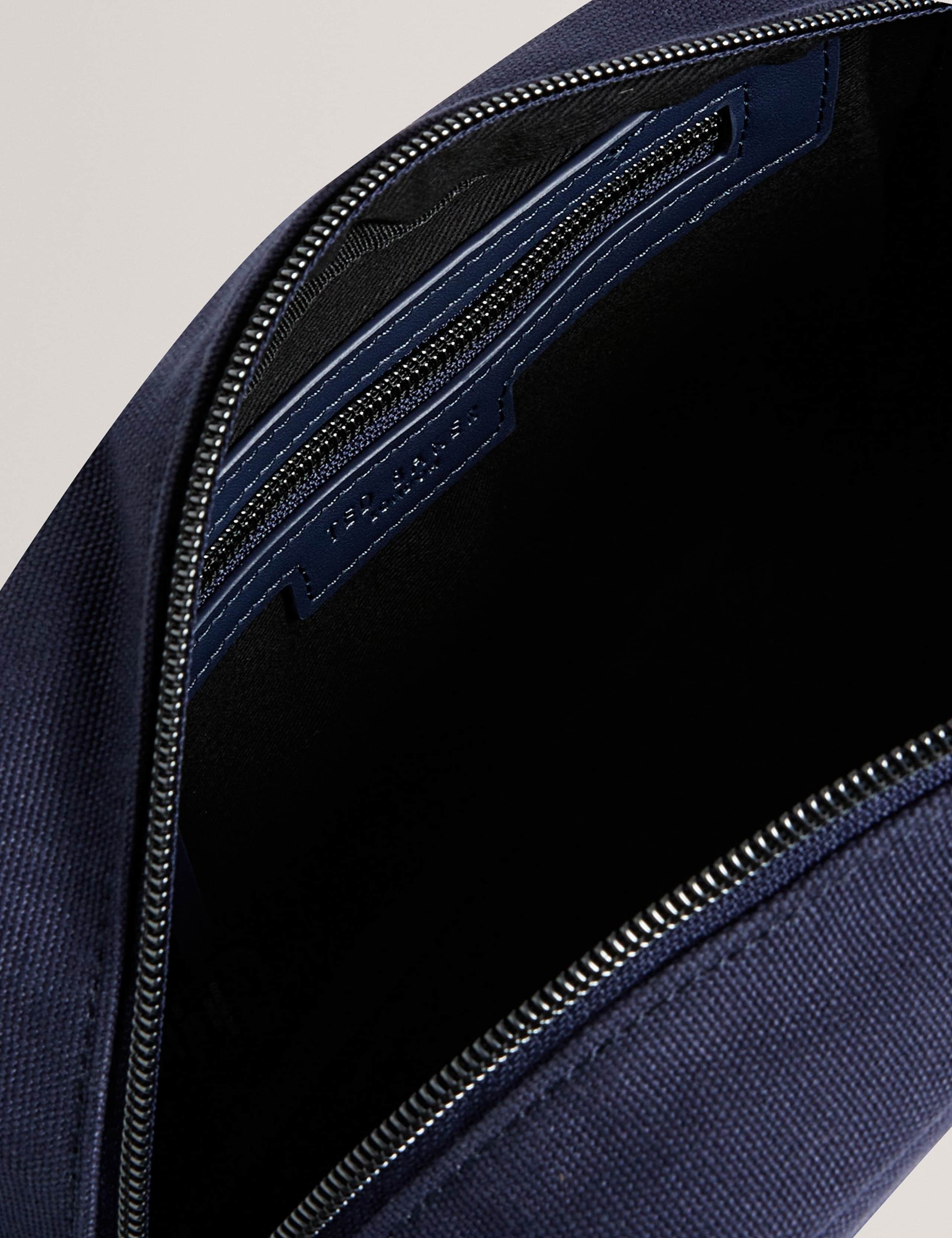 Pure Cotton Canvas Stud Detail Washbag 3 of 4