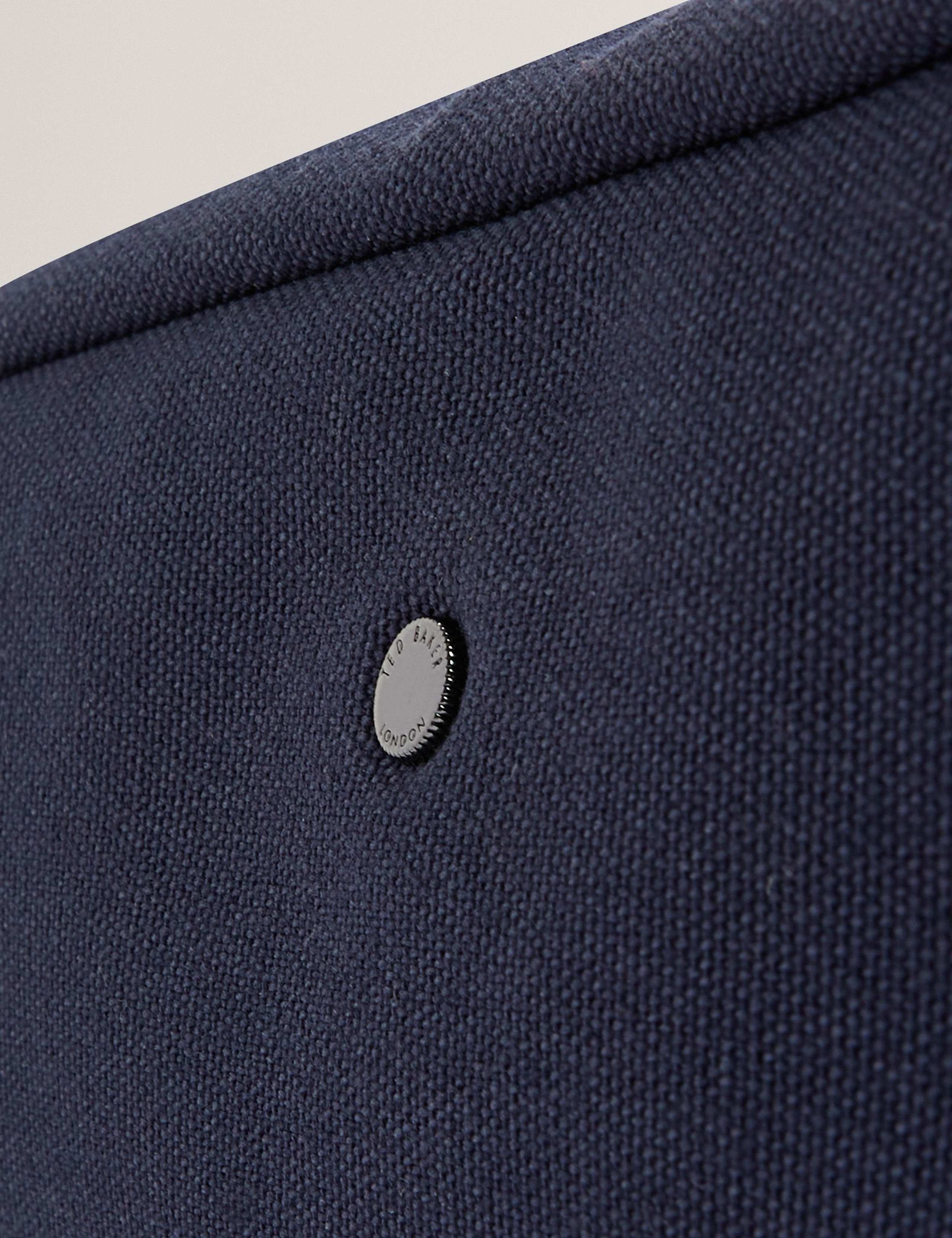 Pure Cotton Canvas Stud Detail Washbag 4 of 4