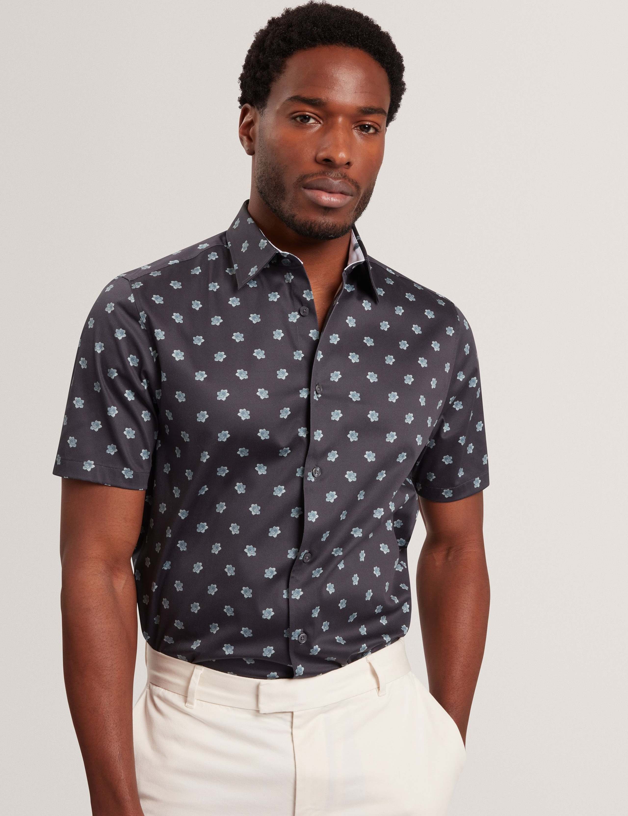 Cotton Rich Printed Shirt 1 of 7