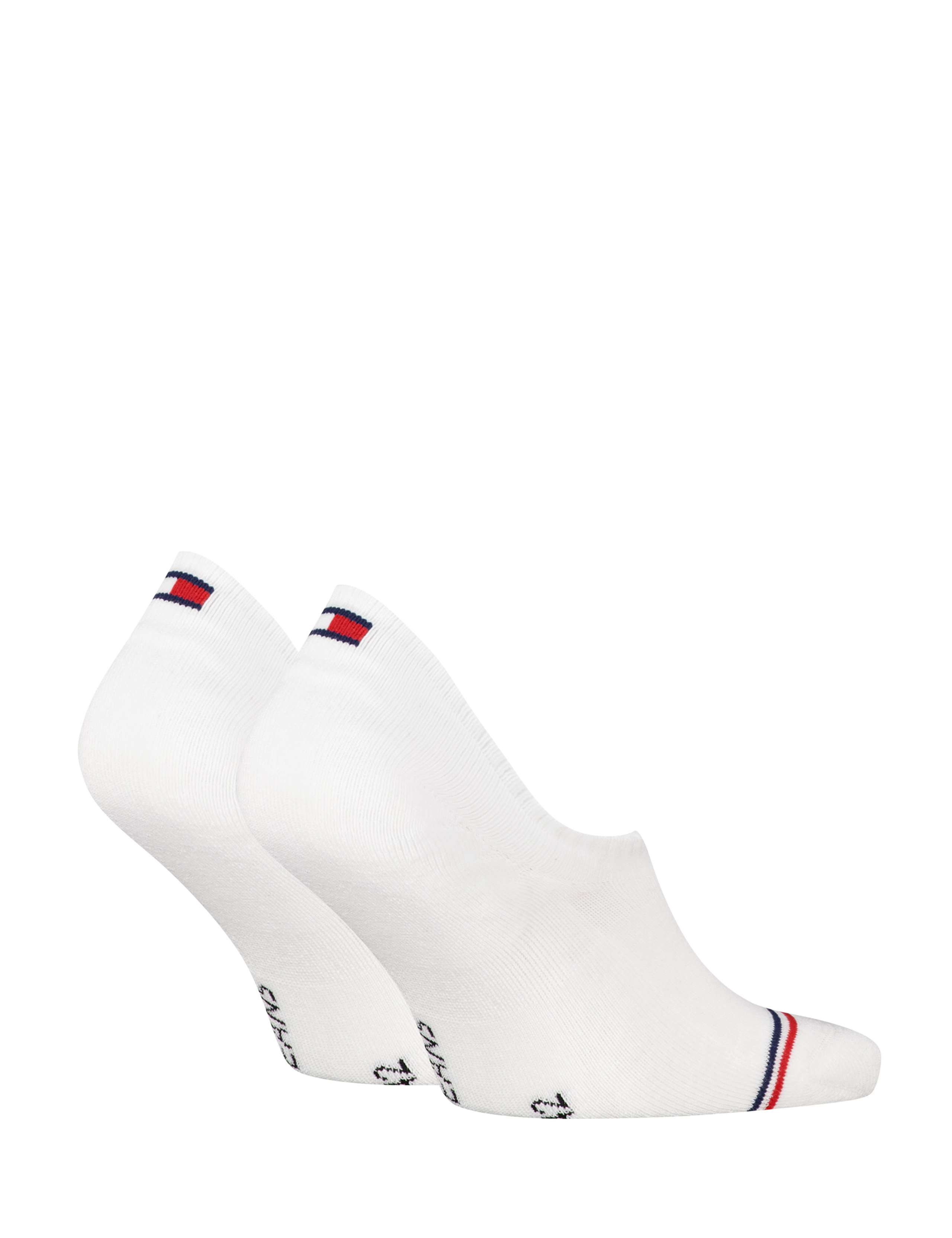 2 Pack Striped Toe Cotton Rich Trainer Socks 2 of 2