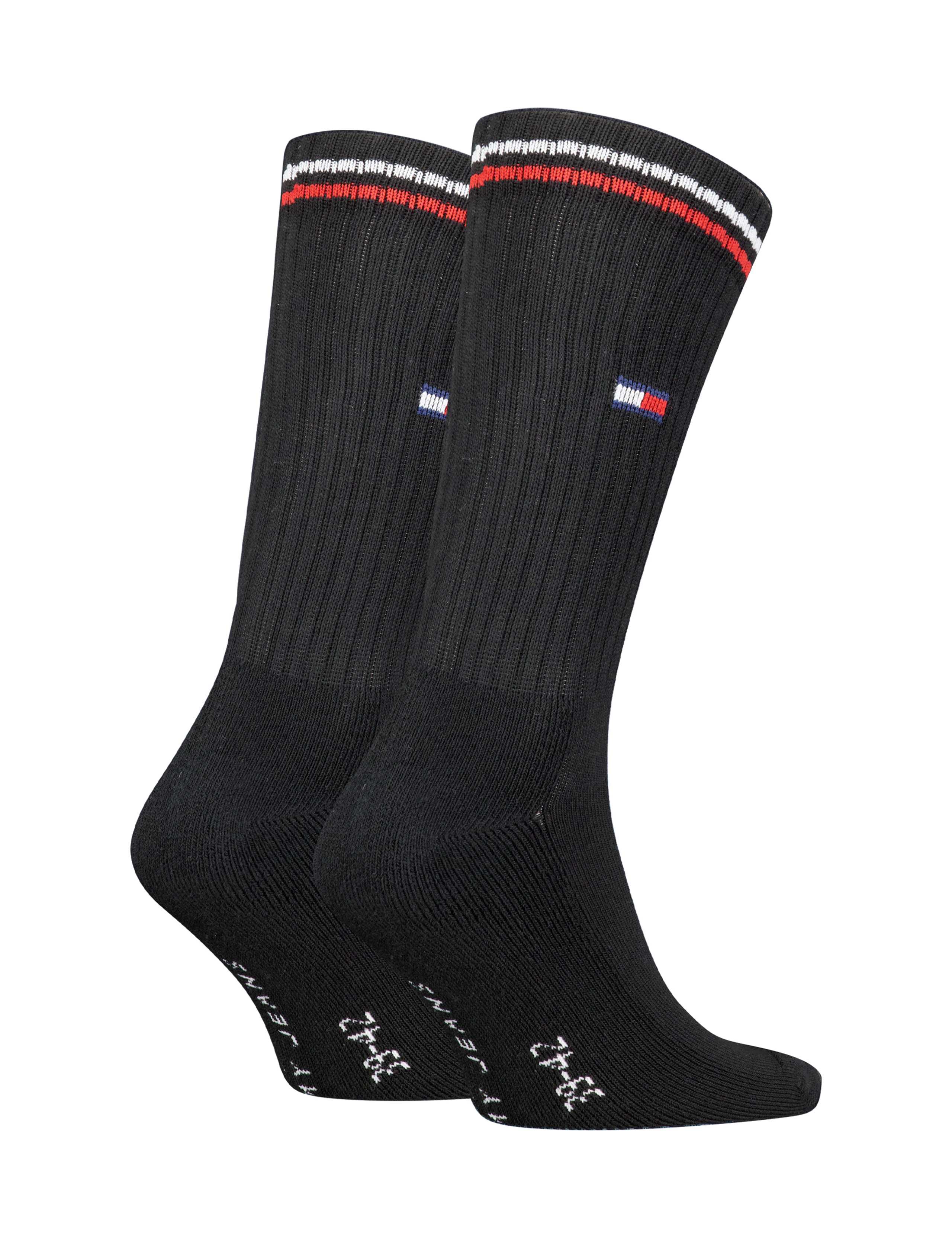 2 Pack Striped Cuff Cotton Rich Sports Socks 2 of 2