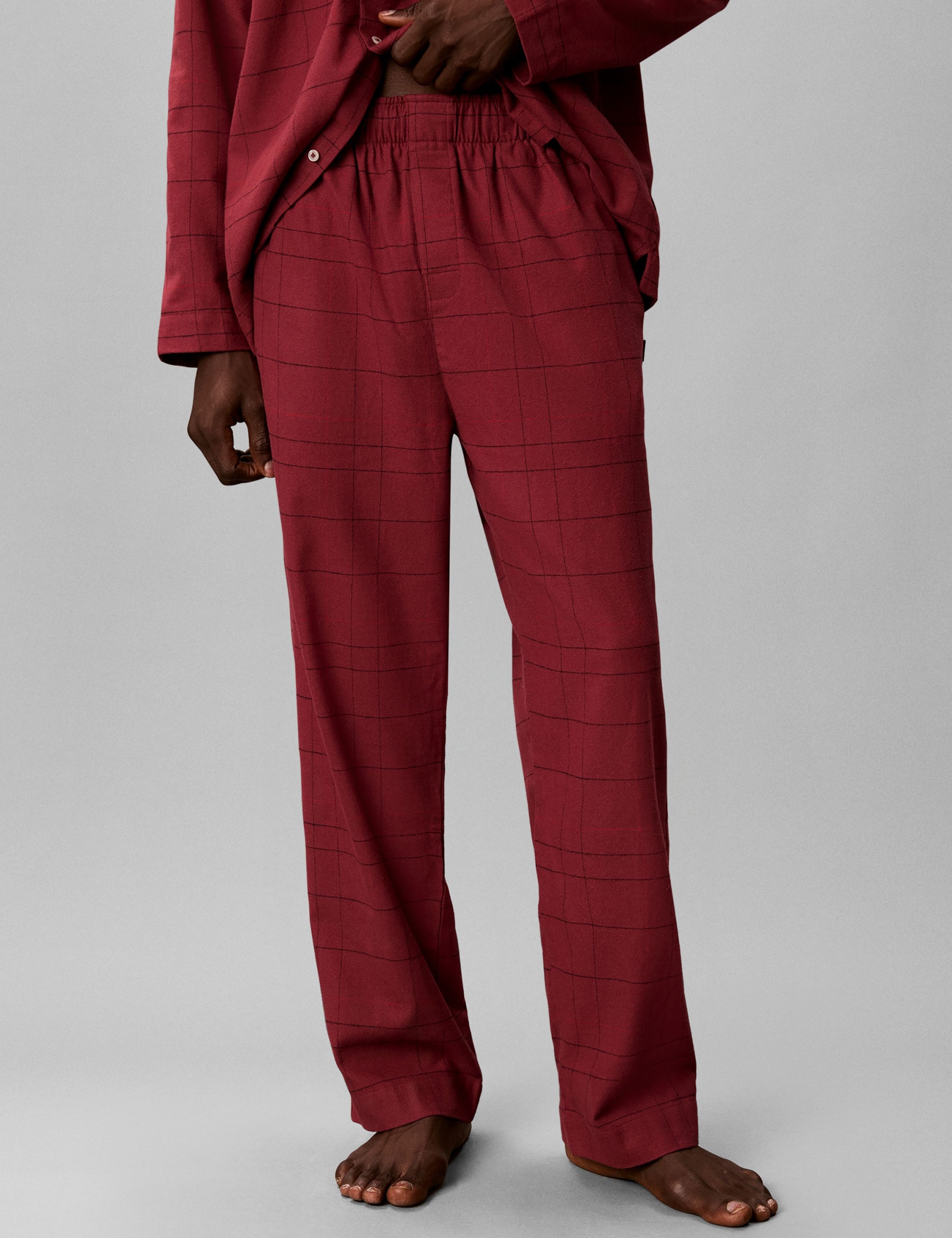 Pure Cotton Checked Pyjama Bottoms 4 of 6