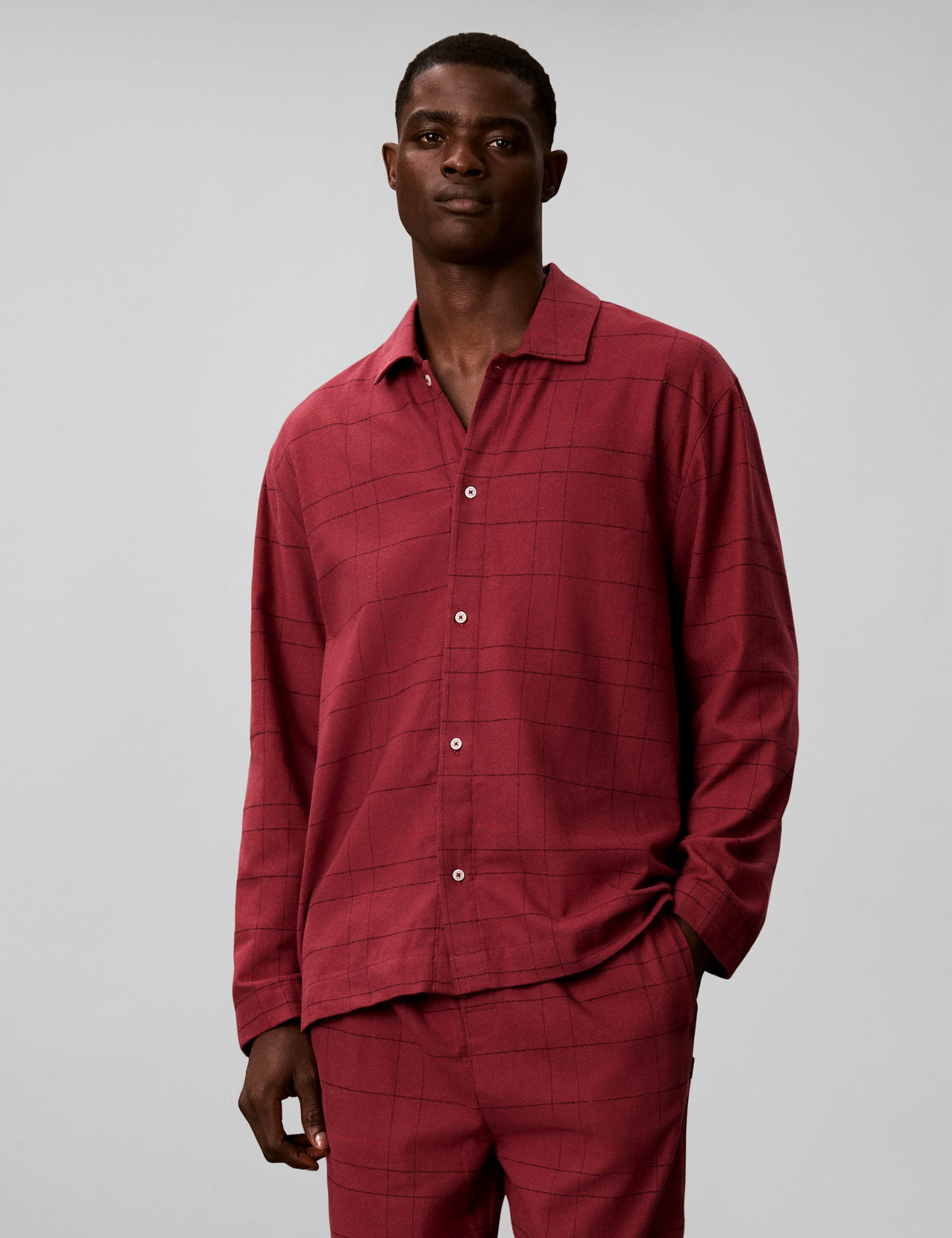 Pure Cotton Checked Pyjama Bottoms 5 of 6