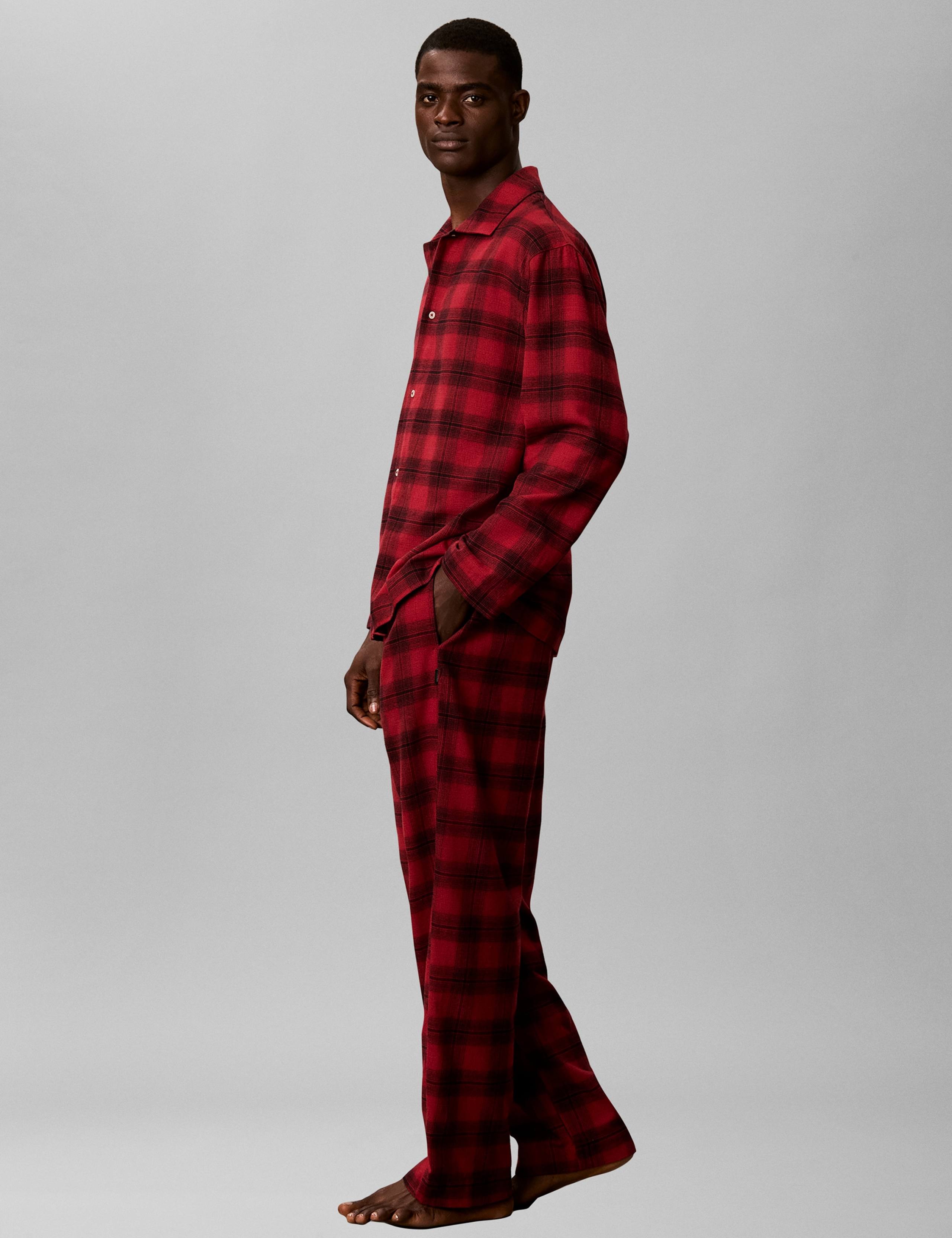 Pure Cotton Checked Pyjama Bottoms 3 of 6