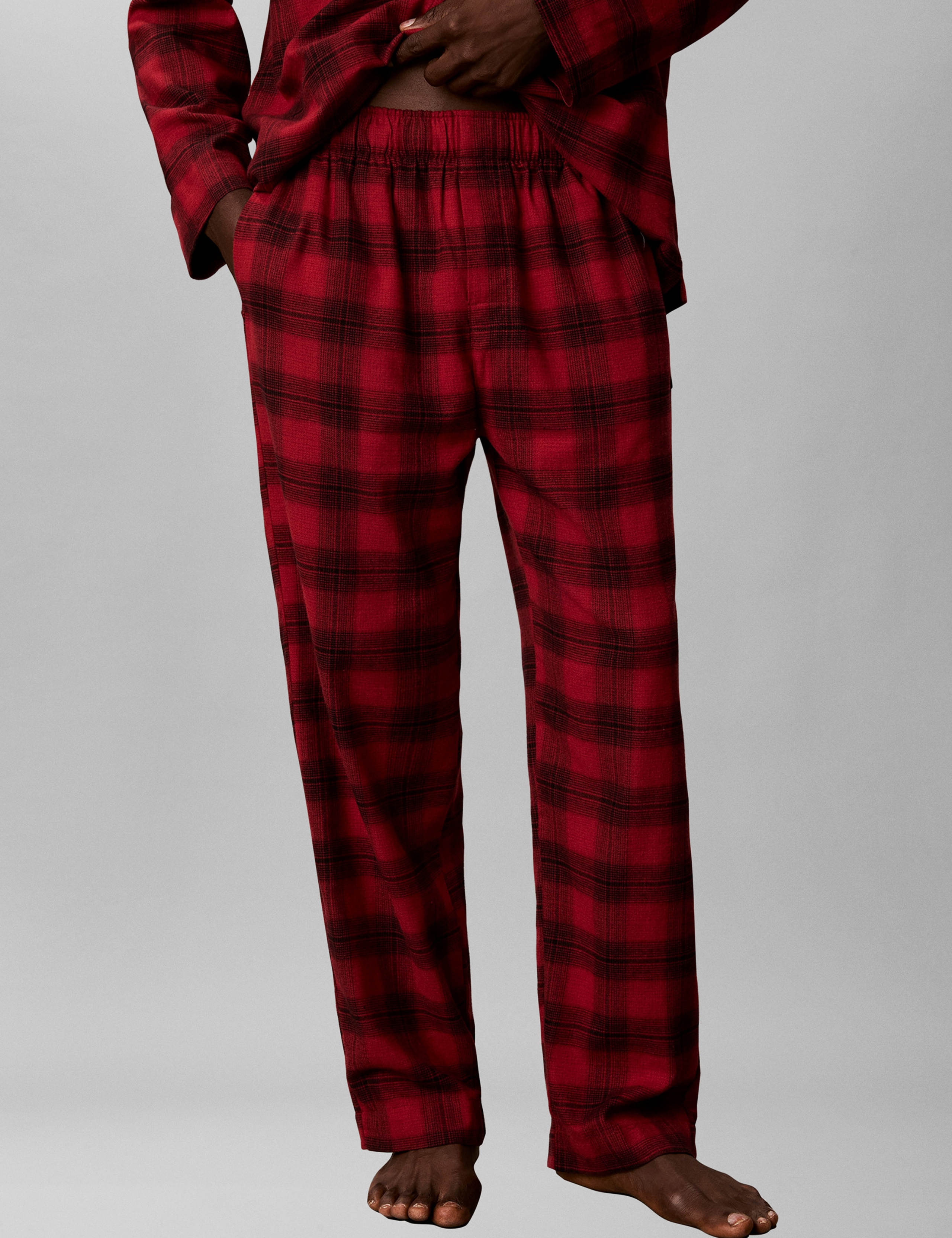 Pure Cotton Checked Pyjama Bottoms 5 of 6