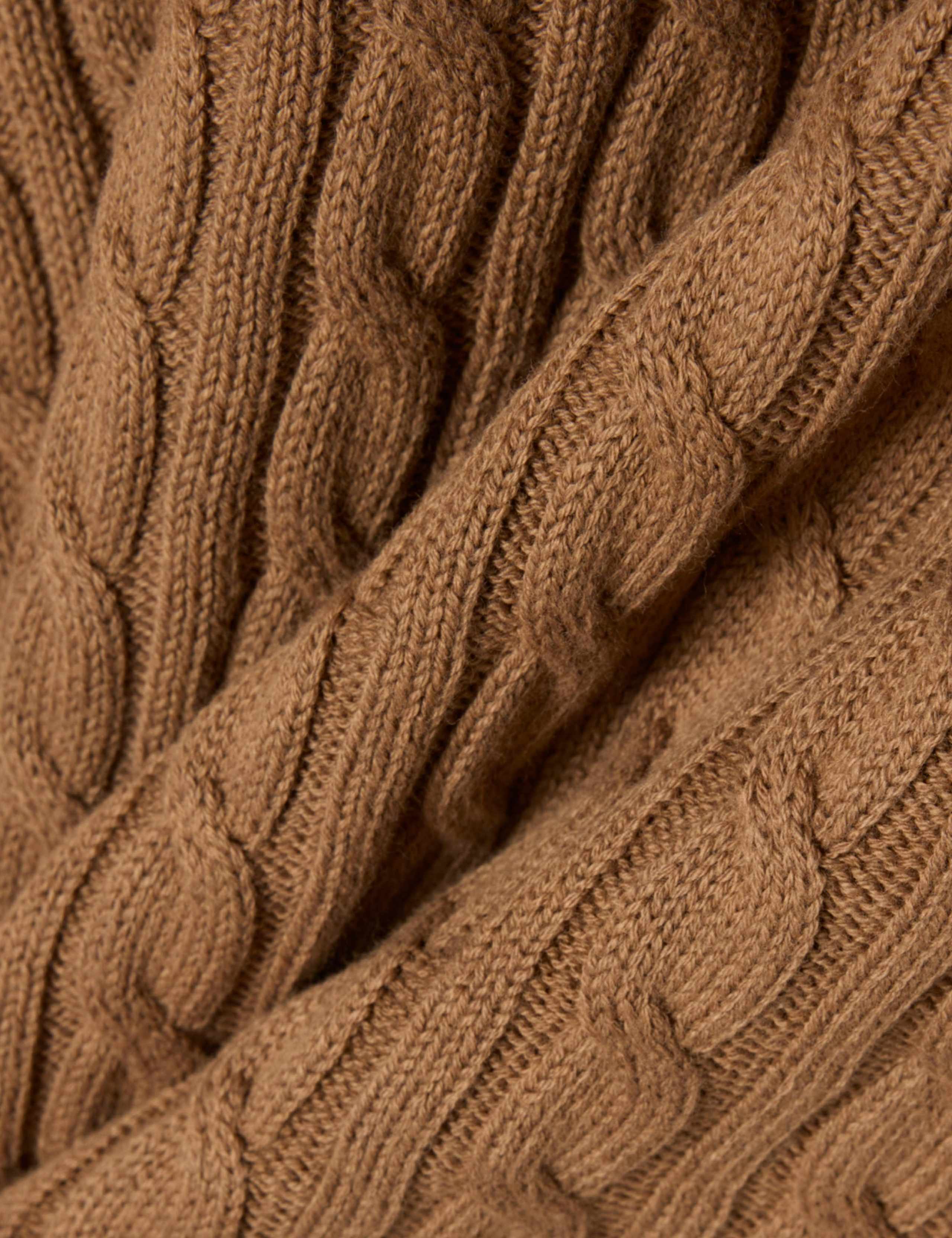 Cotton Rich Cable Knit Polo Shirt 4 of 4