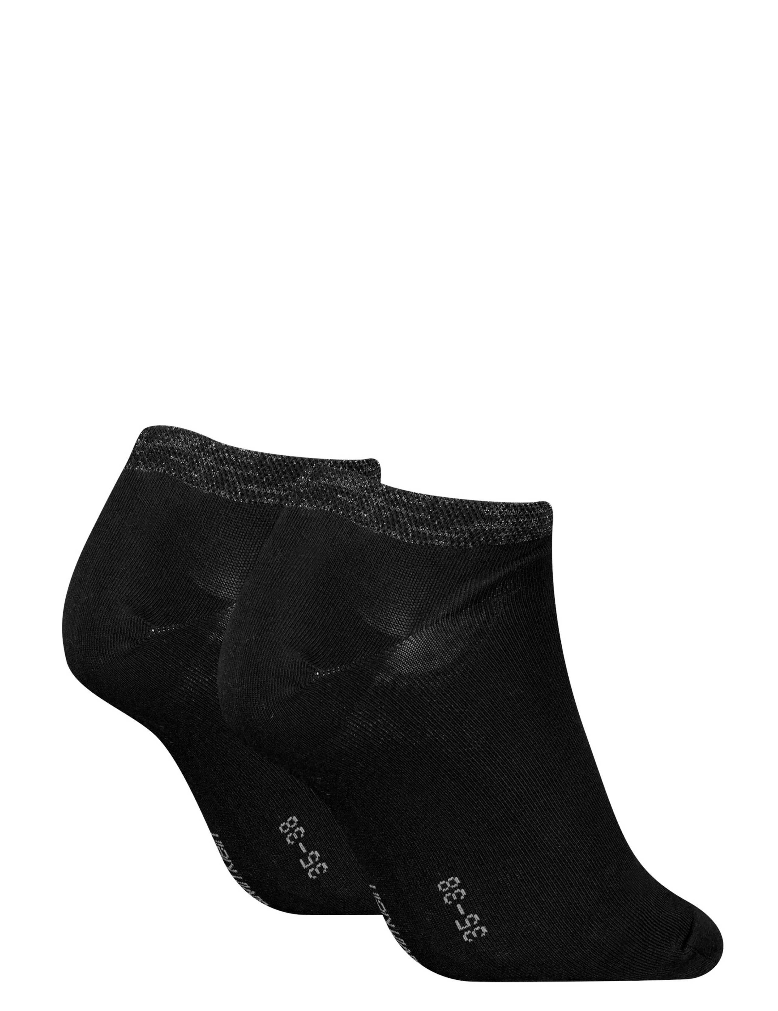 2 Pack Cotton Blend Sparkle Logo Trainer Socks 2 of 2