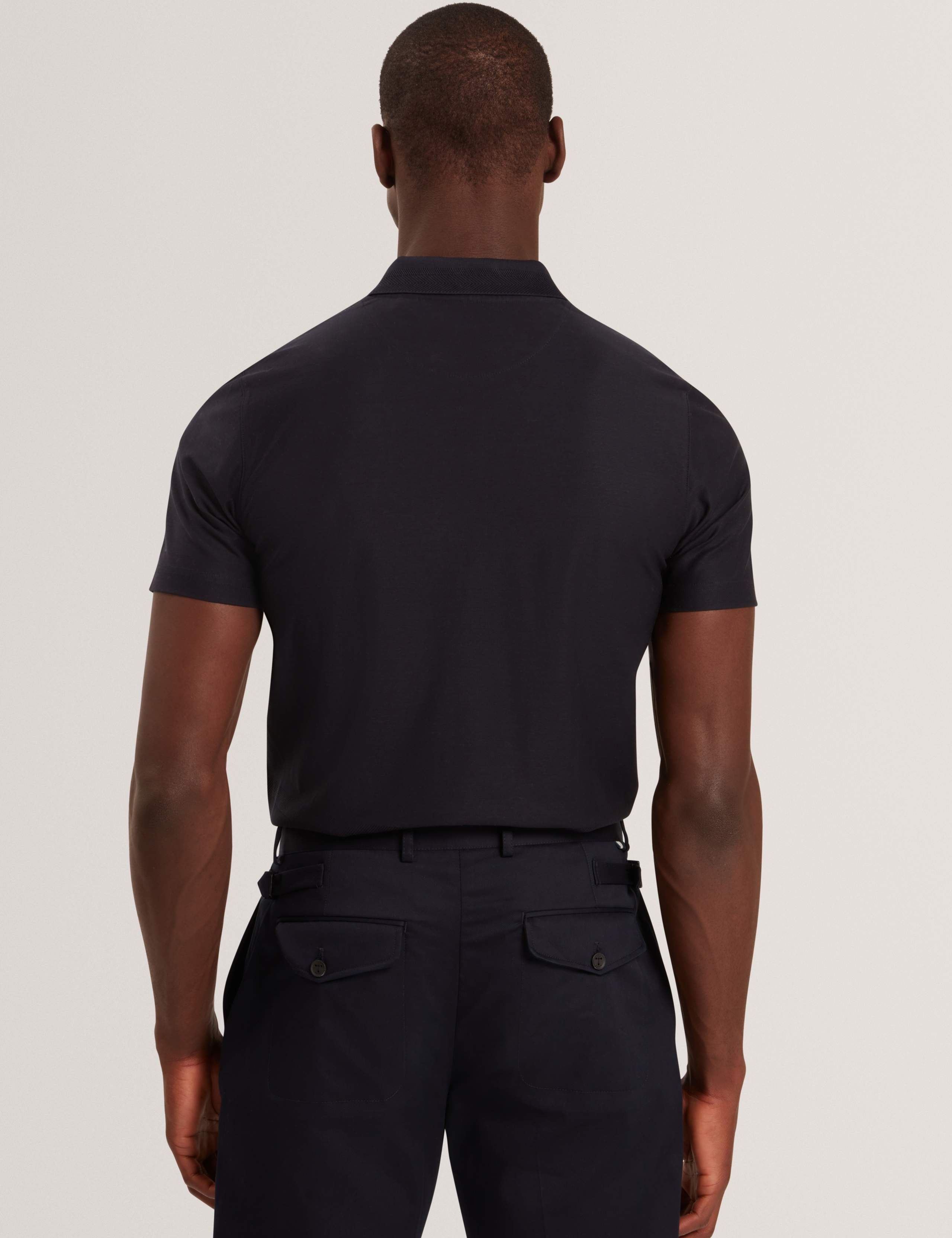 Pure Cotton Half Zip Polo Shirt 6 of 6