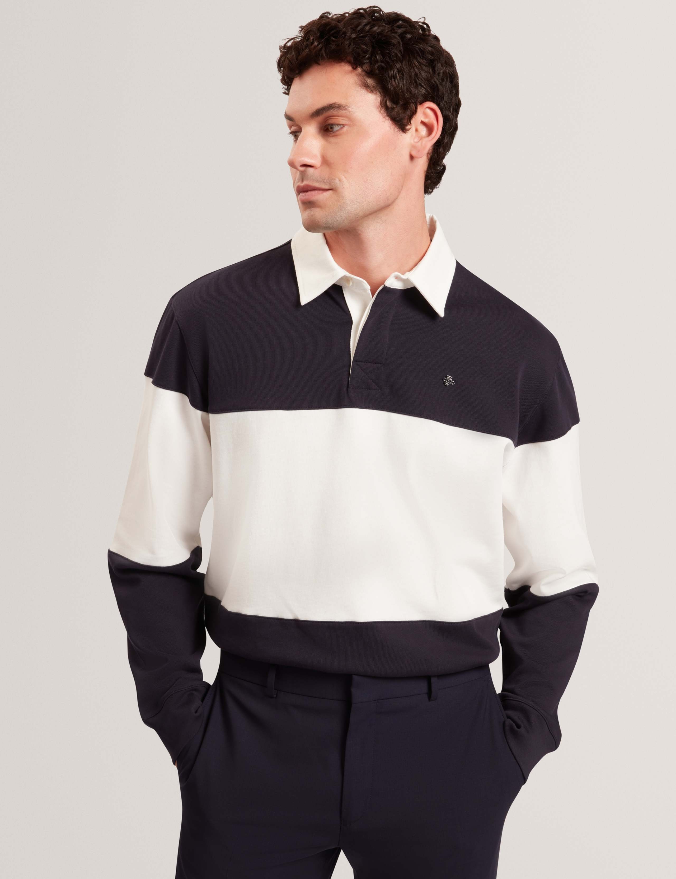 Pure Cotton Striped Rugby Shirt 1 of 6