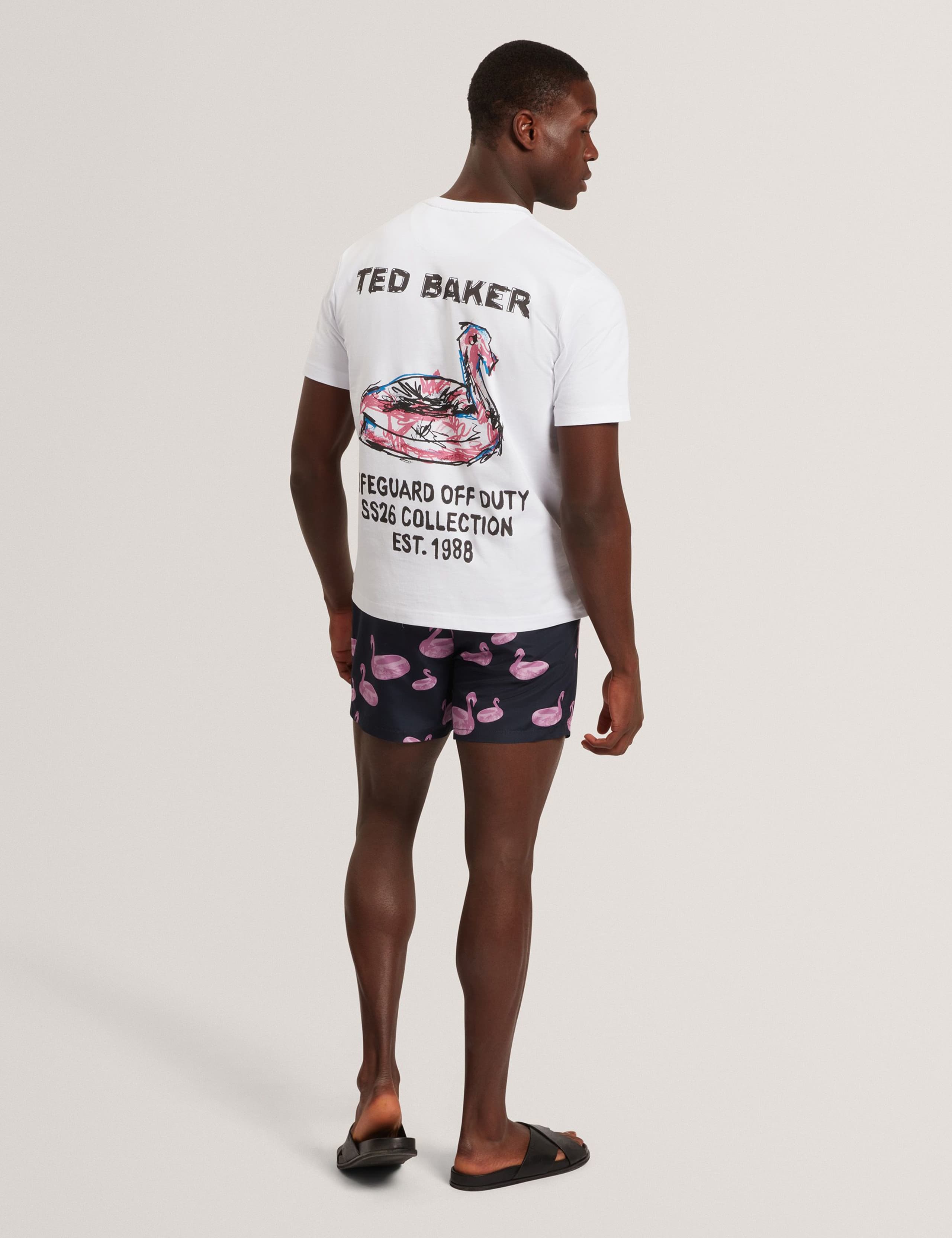 Flamingo Paddling Pool Print Swim Shorts 8 of 8