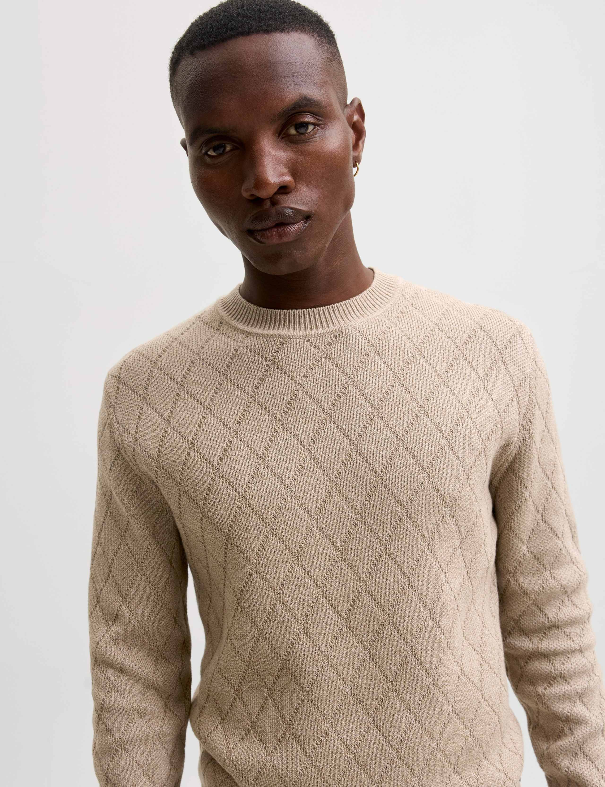Pure Cotton Crew Neck Jumper 2 of 6