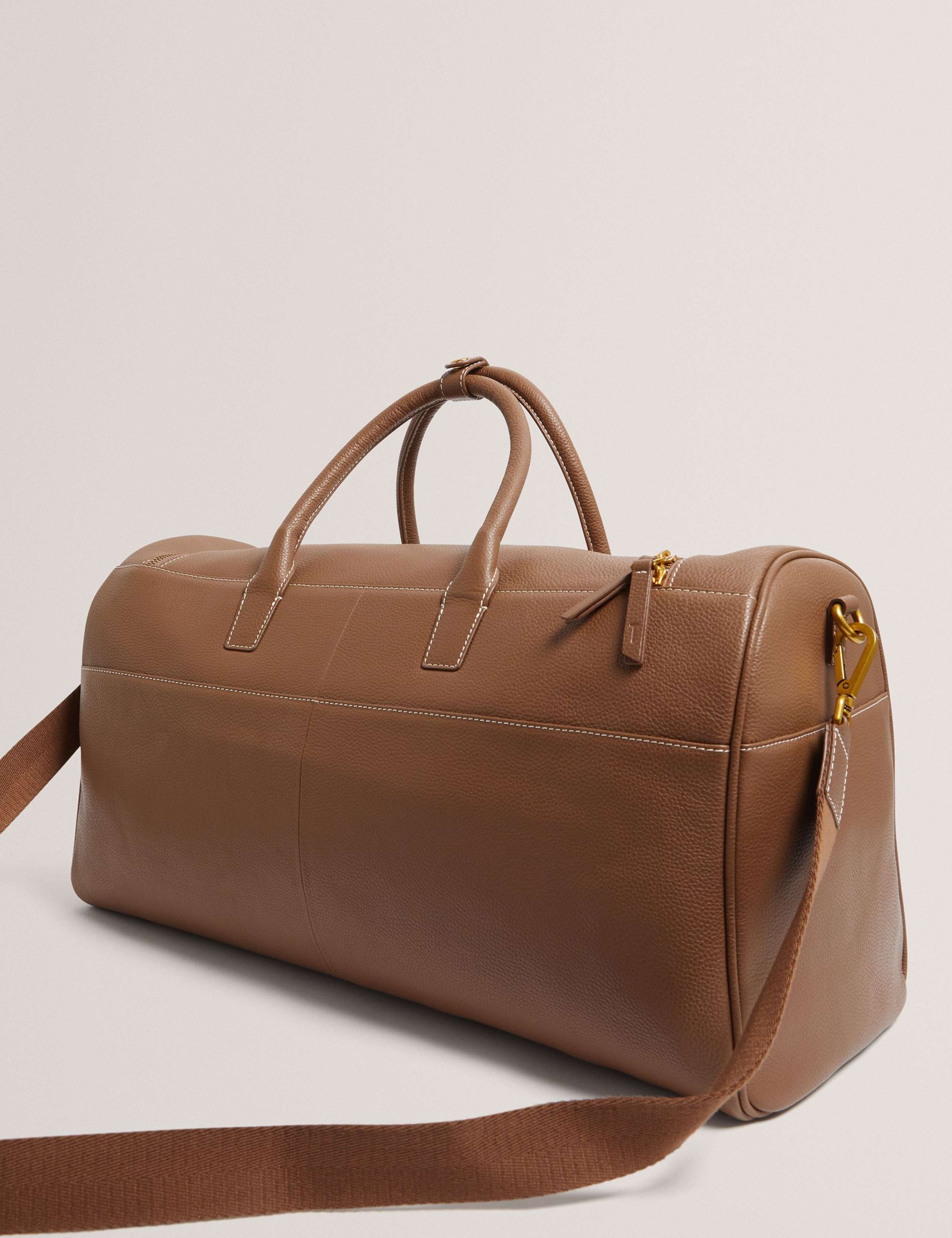 Leather Pebble Grain Weekend Bag 3 of 5