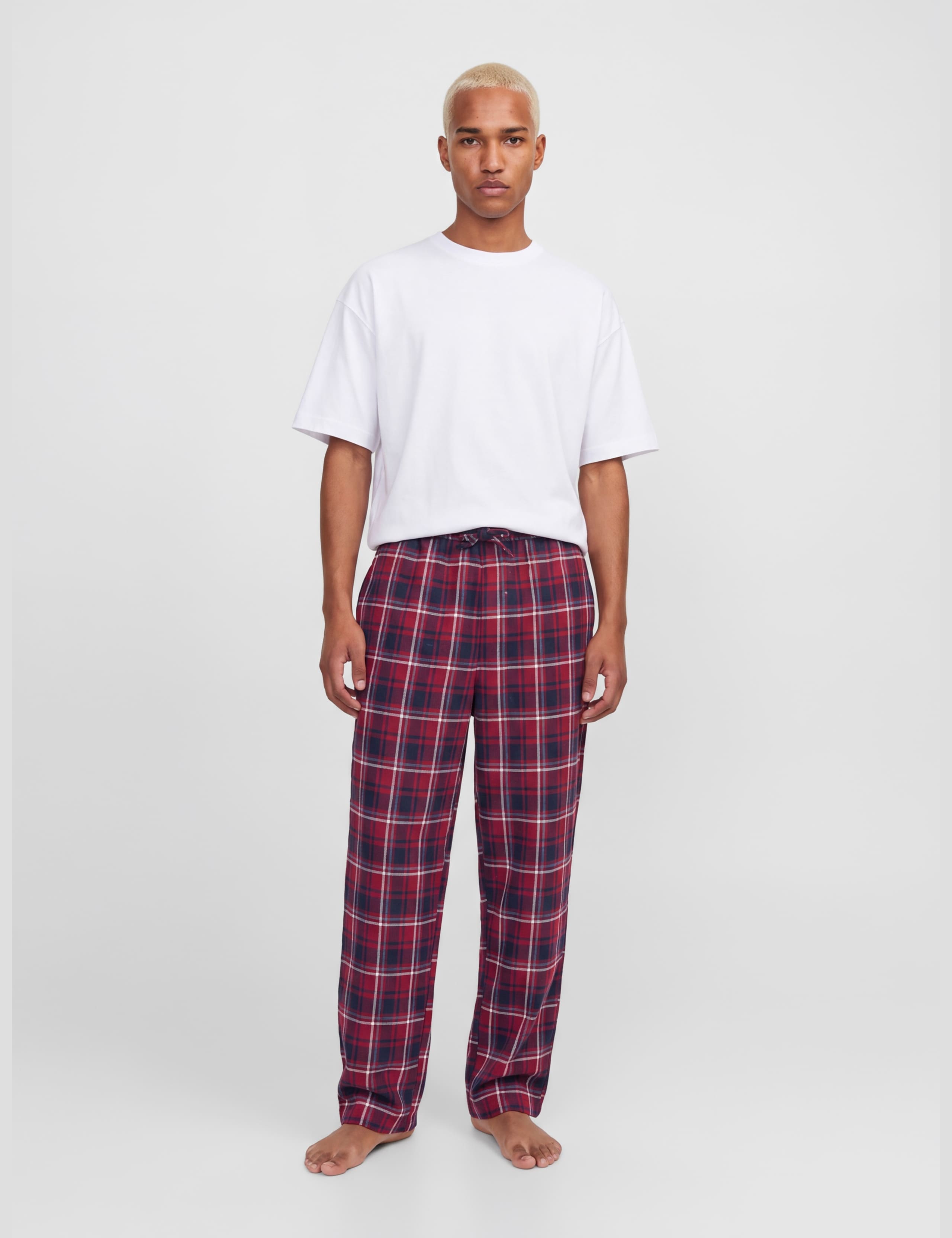 Elasticated Waist Cotton Rich Pyjama Bottoms 2 of 6