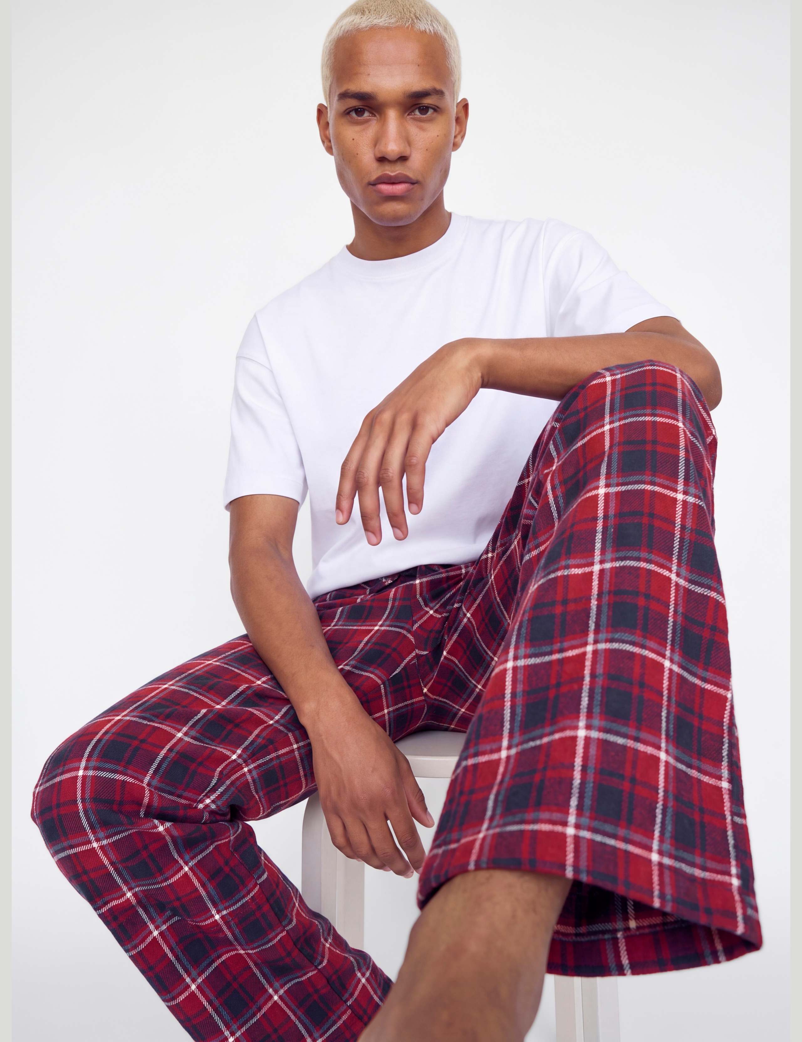 Elasticated Waist Cotton Rich Pyjama Bottoms 4 of 6