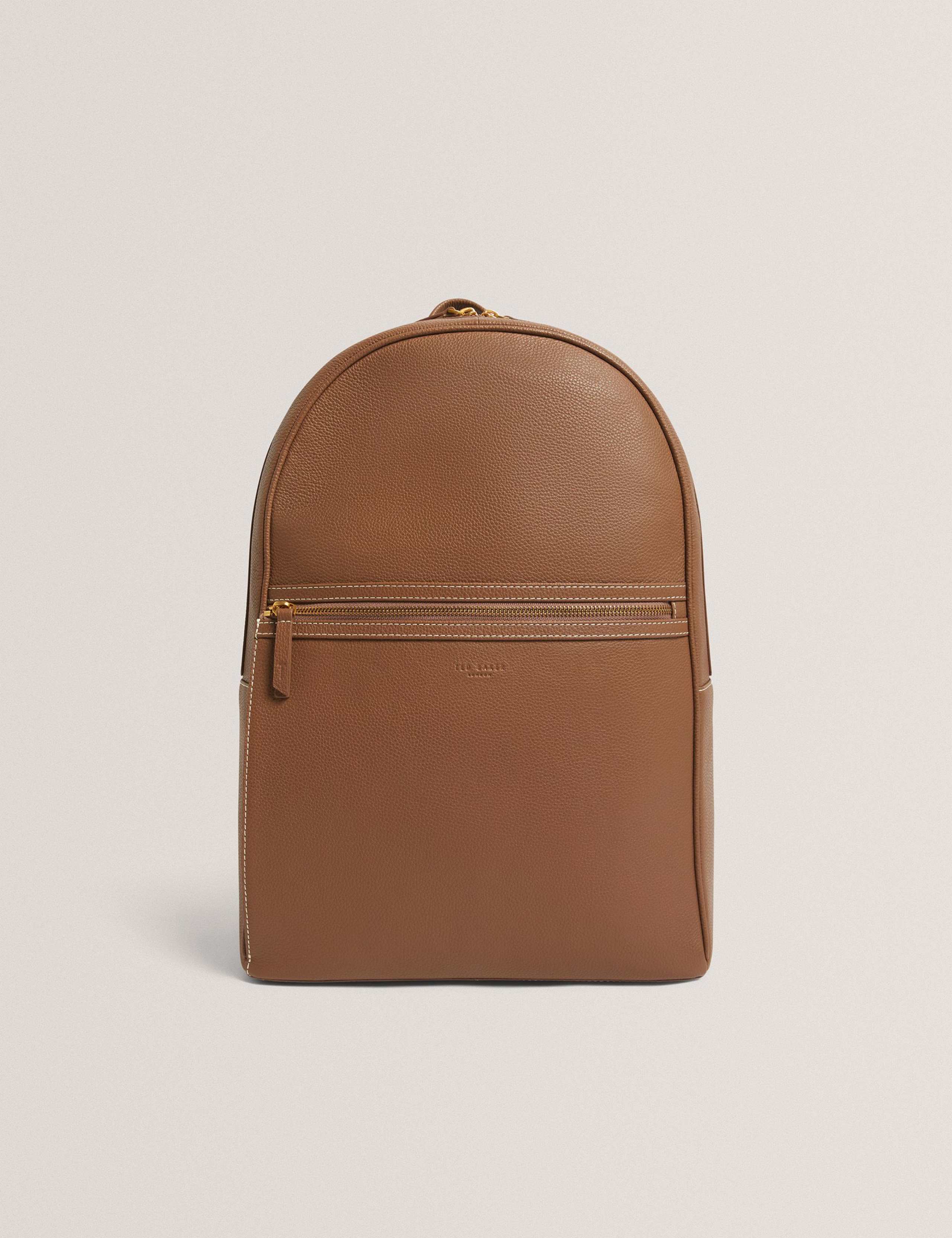 Leather Pebble Grain Backpack 1 of 5