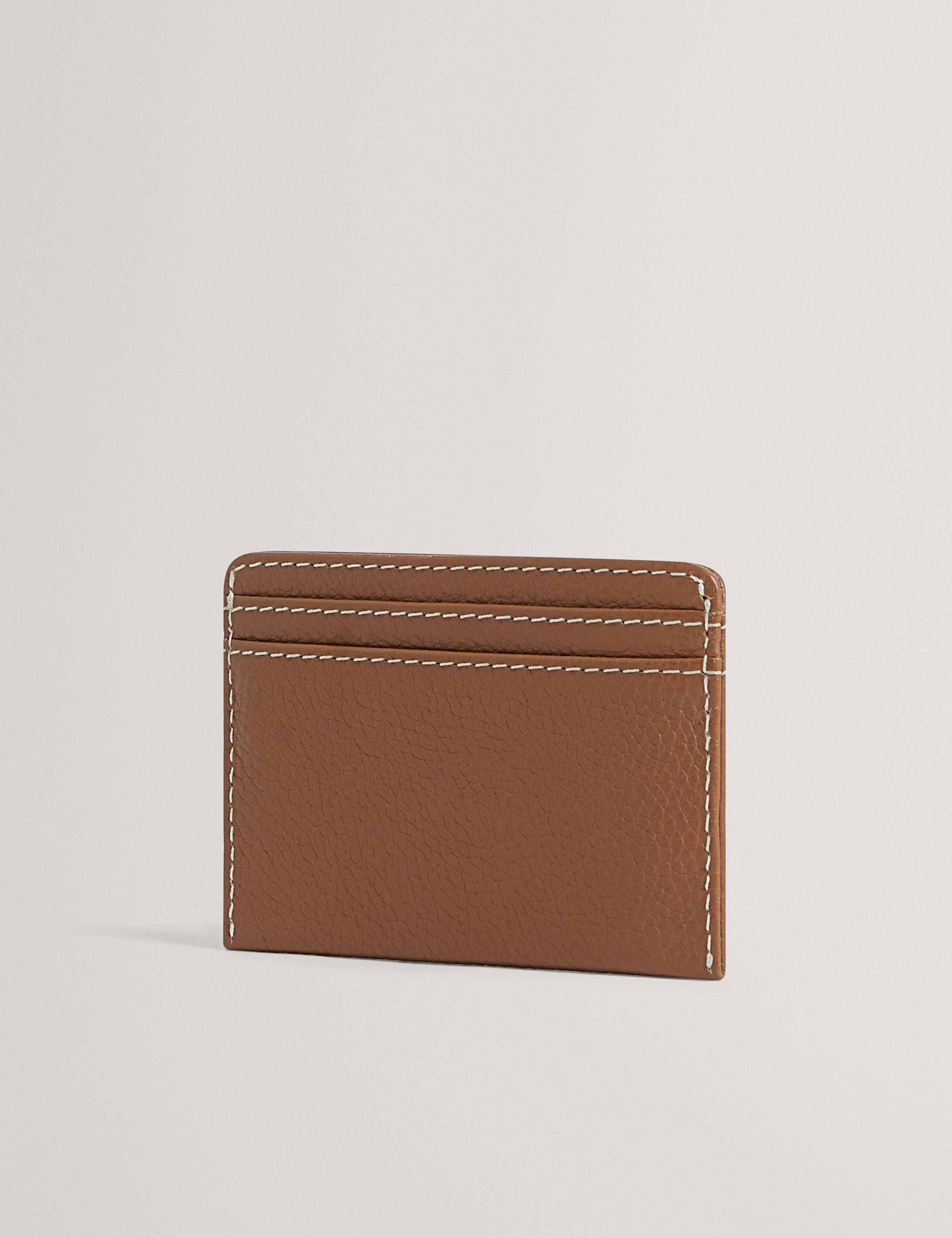 Pebbled Leather Card Holder 3 of 4