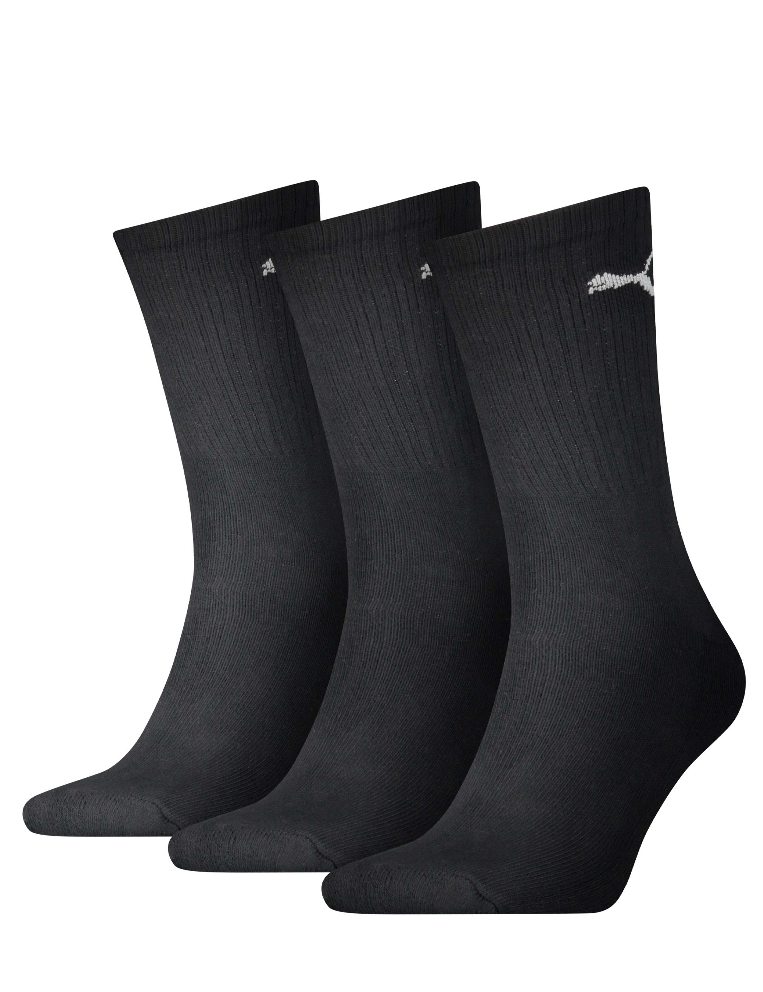 3 Pack Unisex Cotton Rich Crew Socks 1 of 2