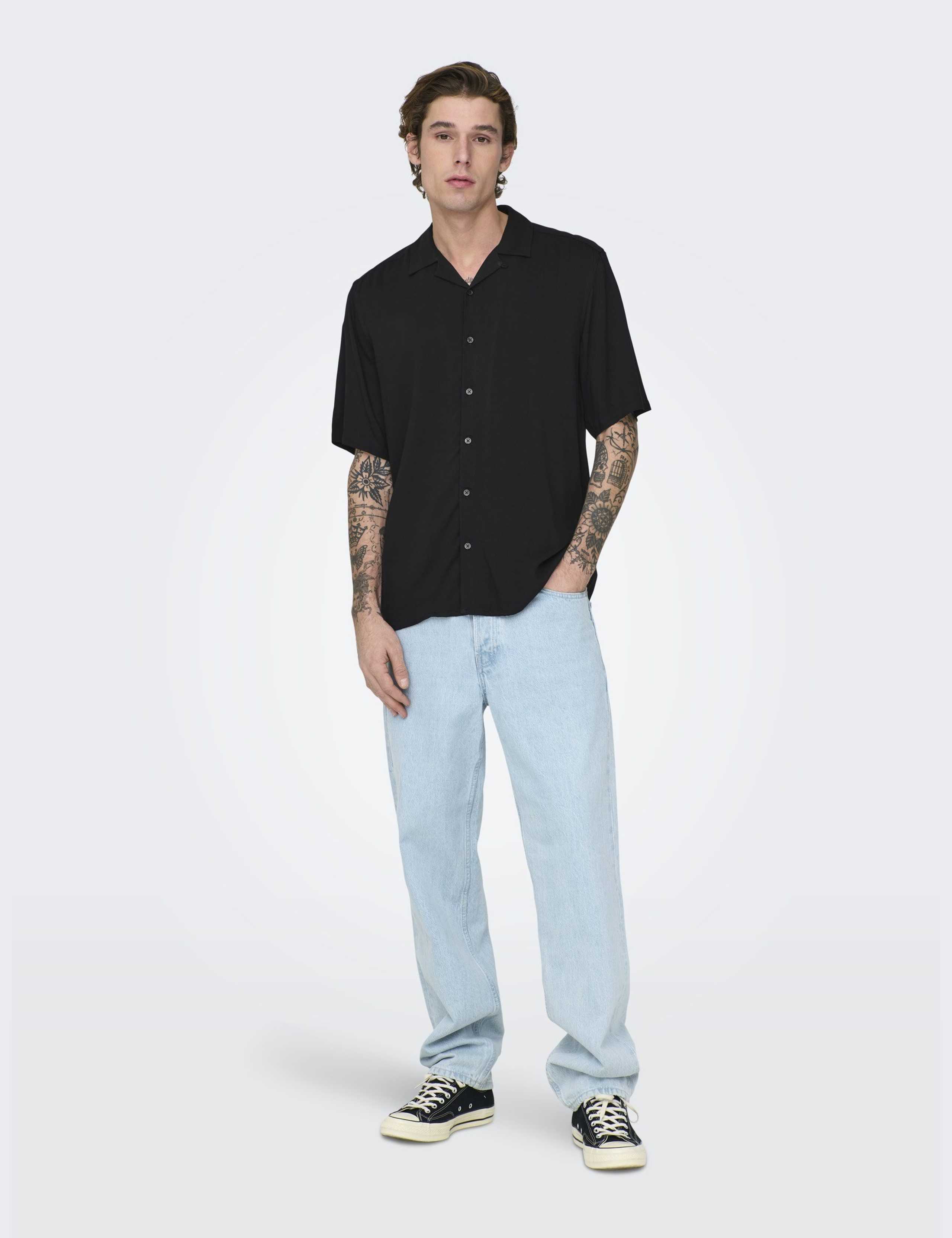 Regular Fit Easy Iron Cuban Collar Shirt 5 of 7