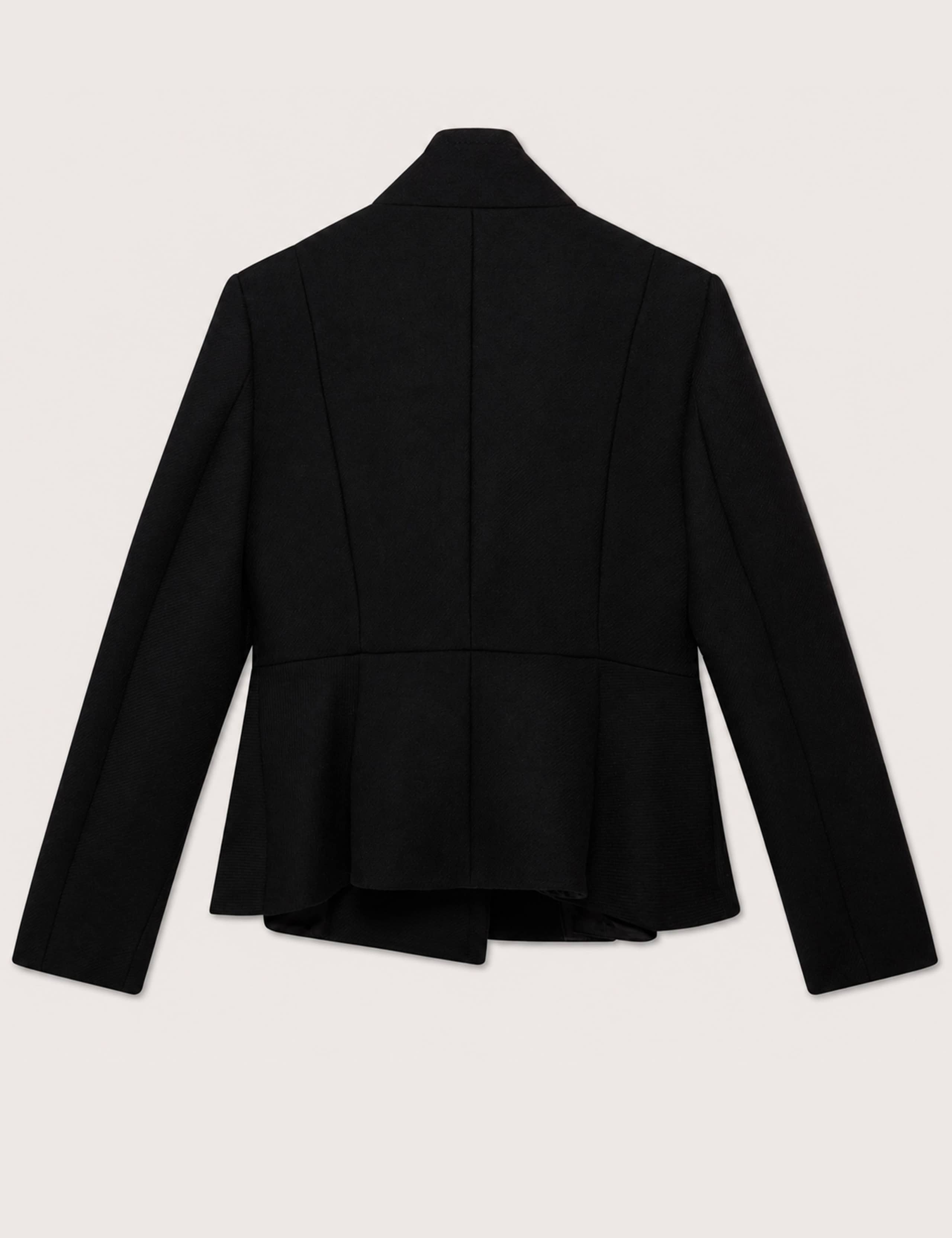 Wool Rich Collared Wrap Coat 4 of 5