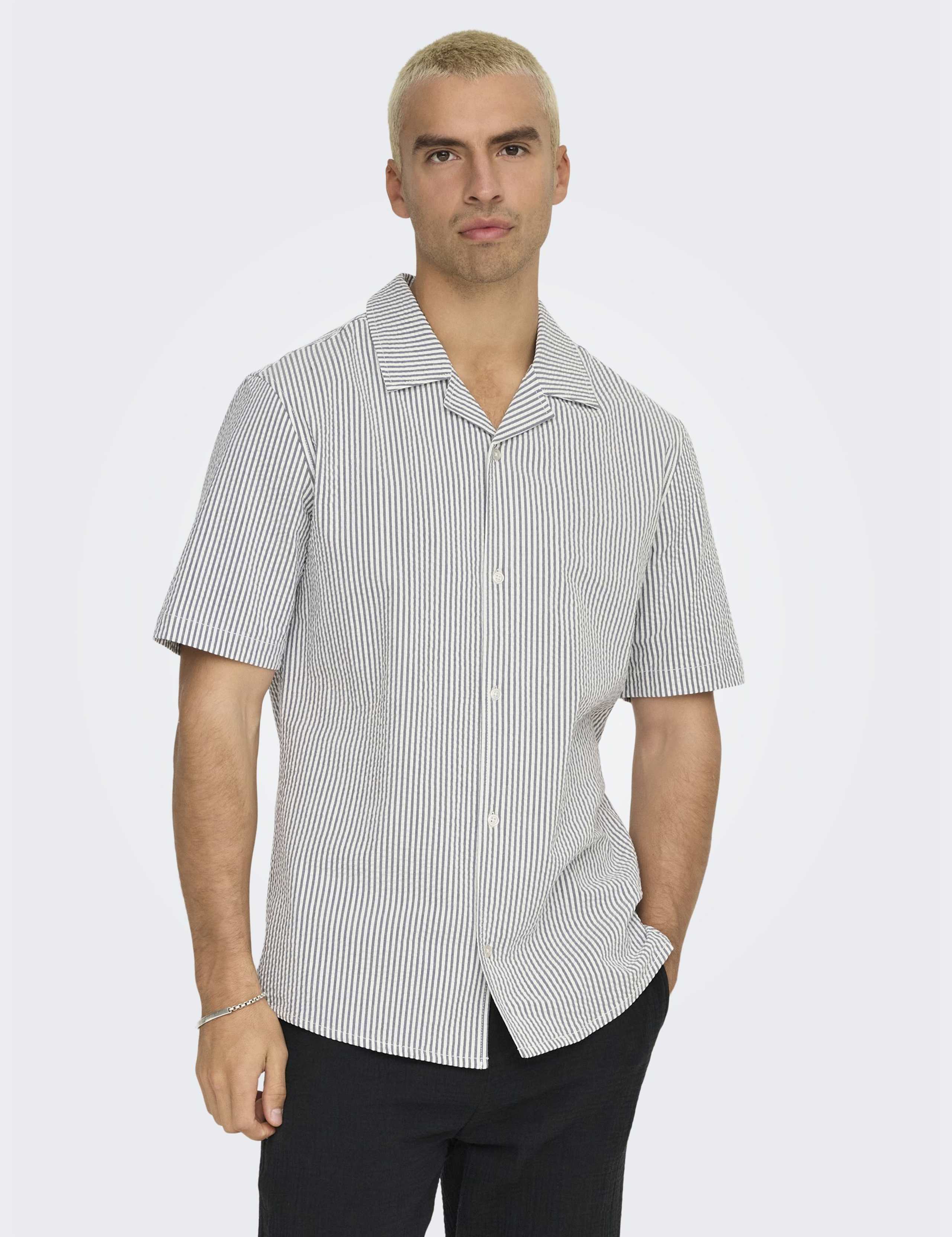 Cotton Rich Striped Oxford Shirt 4 of 6