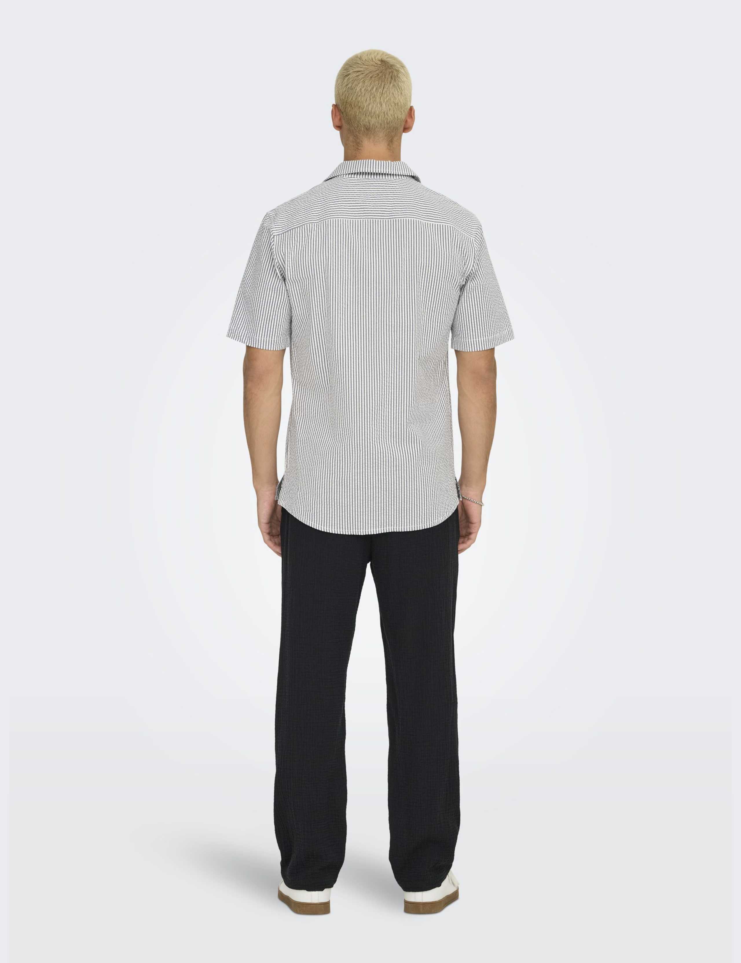 Cotton Rich Striped Oxford Shirt 5 of 6