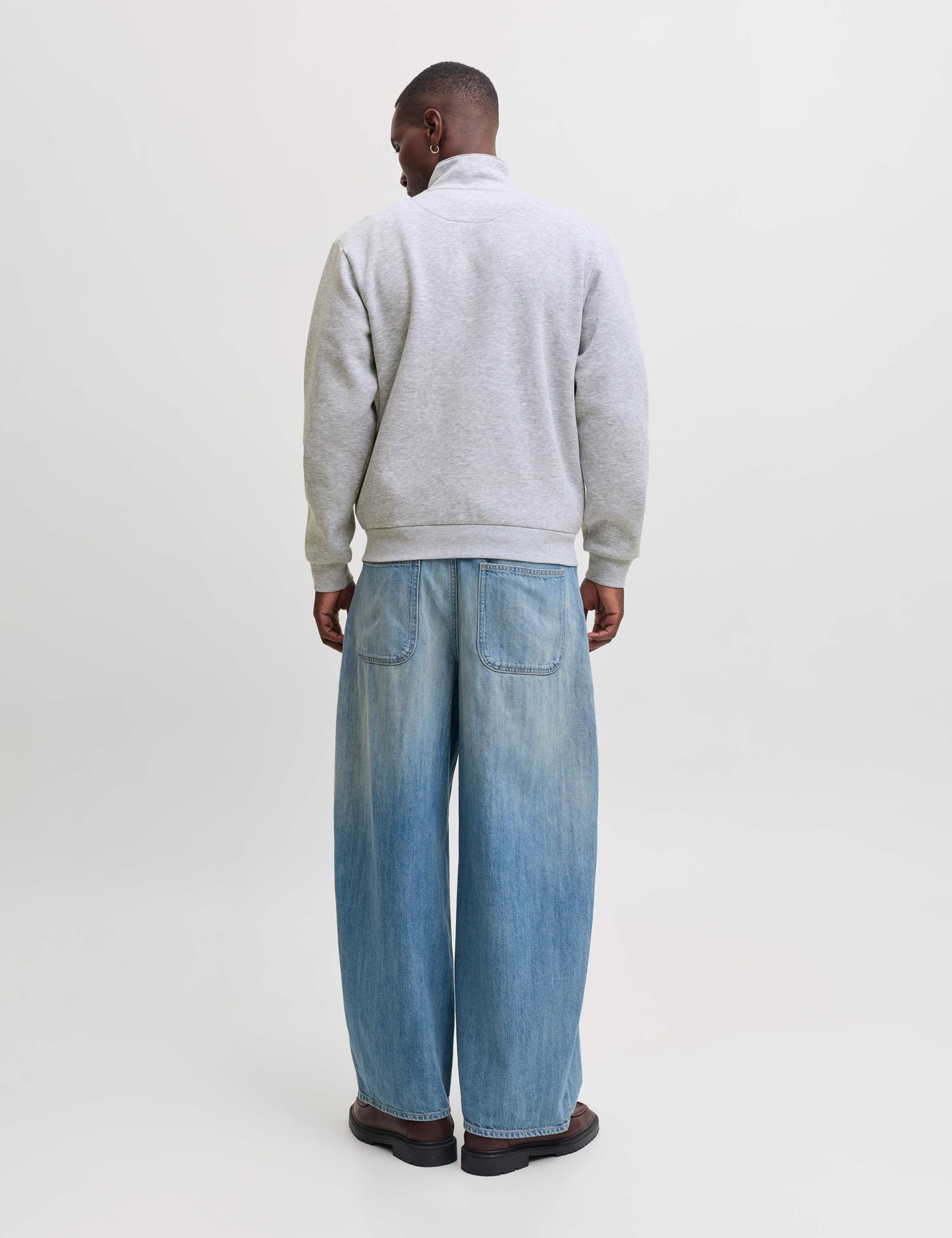 Fleece Funnel Neck Long Sleeve Sweatshirt 5 of 6