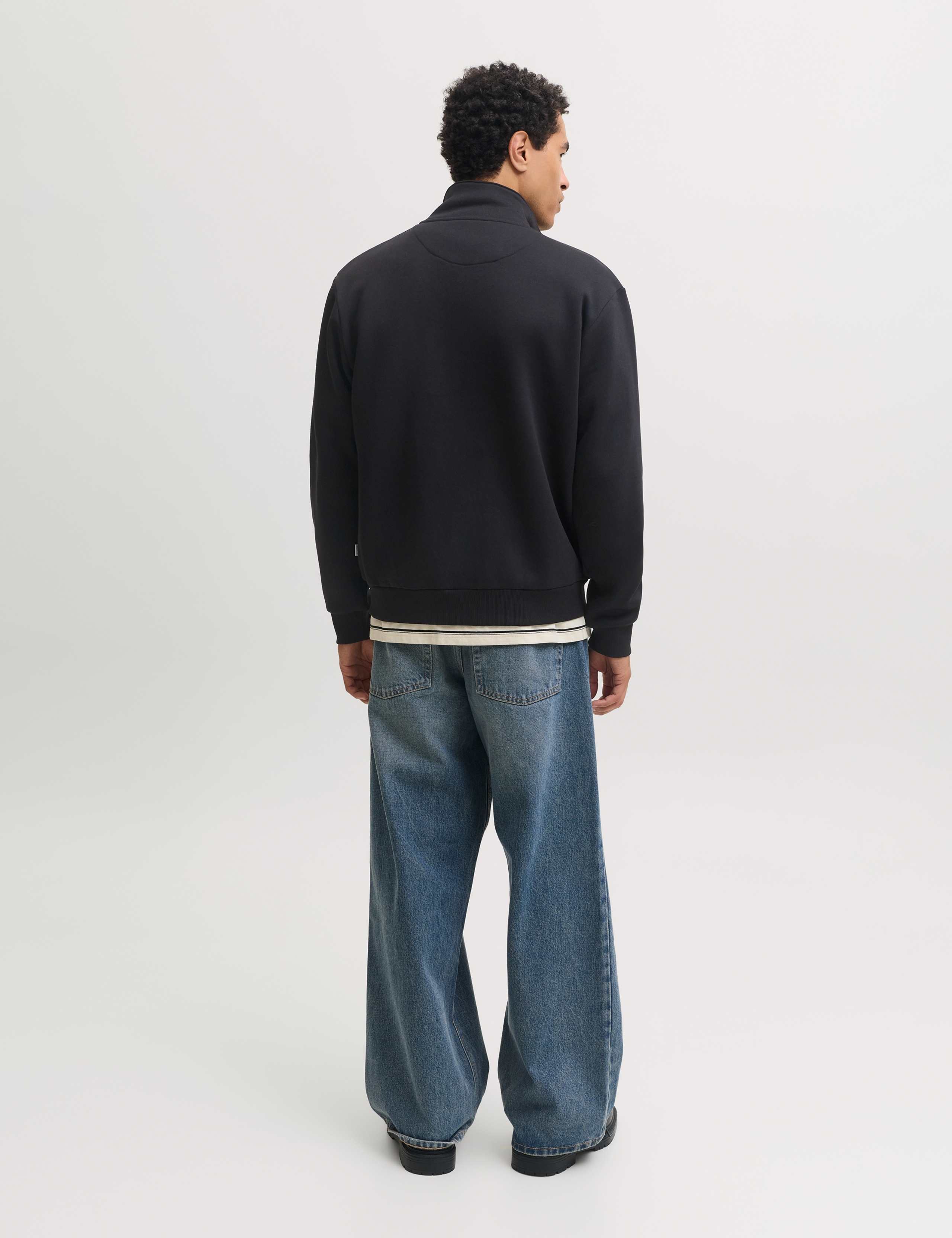 Fleece Funnel Neck Long Sleeve Sweatshirt 5 of 7