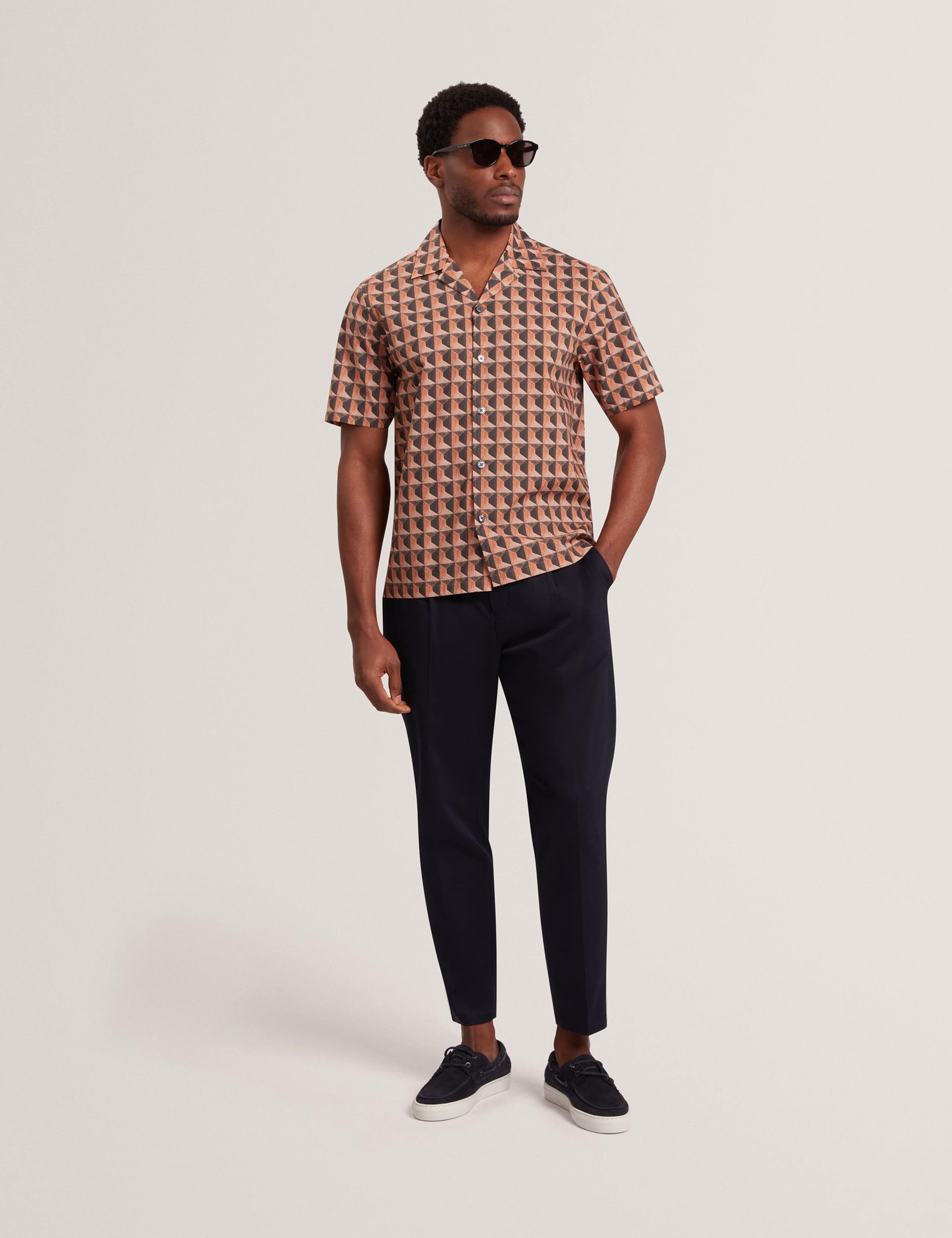 Pure Cotton Geometric Print Shirt 7 of 7