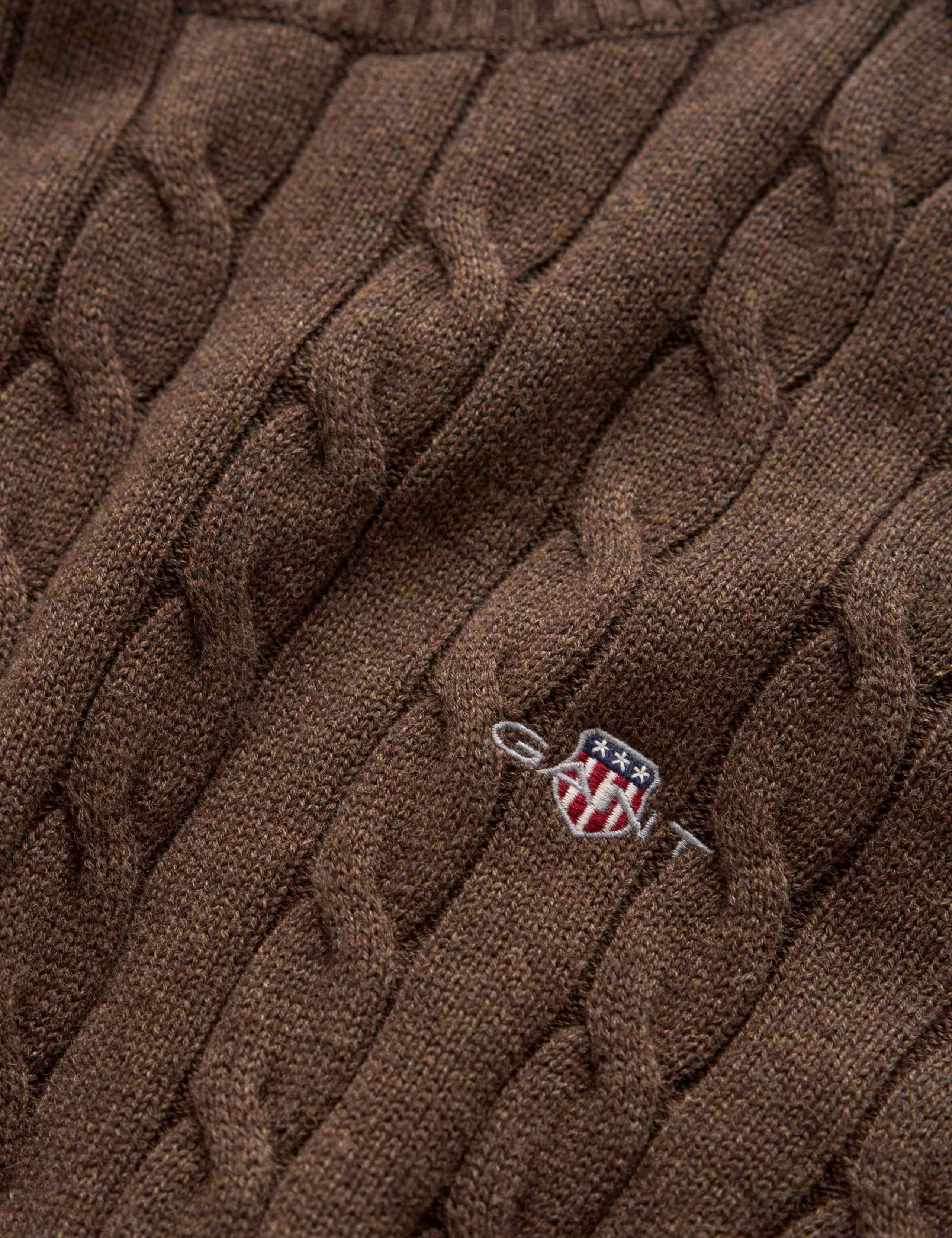 Pure Cotton Cable Crew Neck Jumper 2 of 2