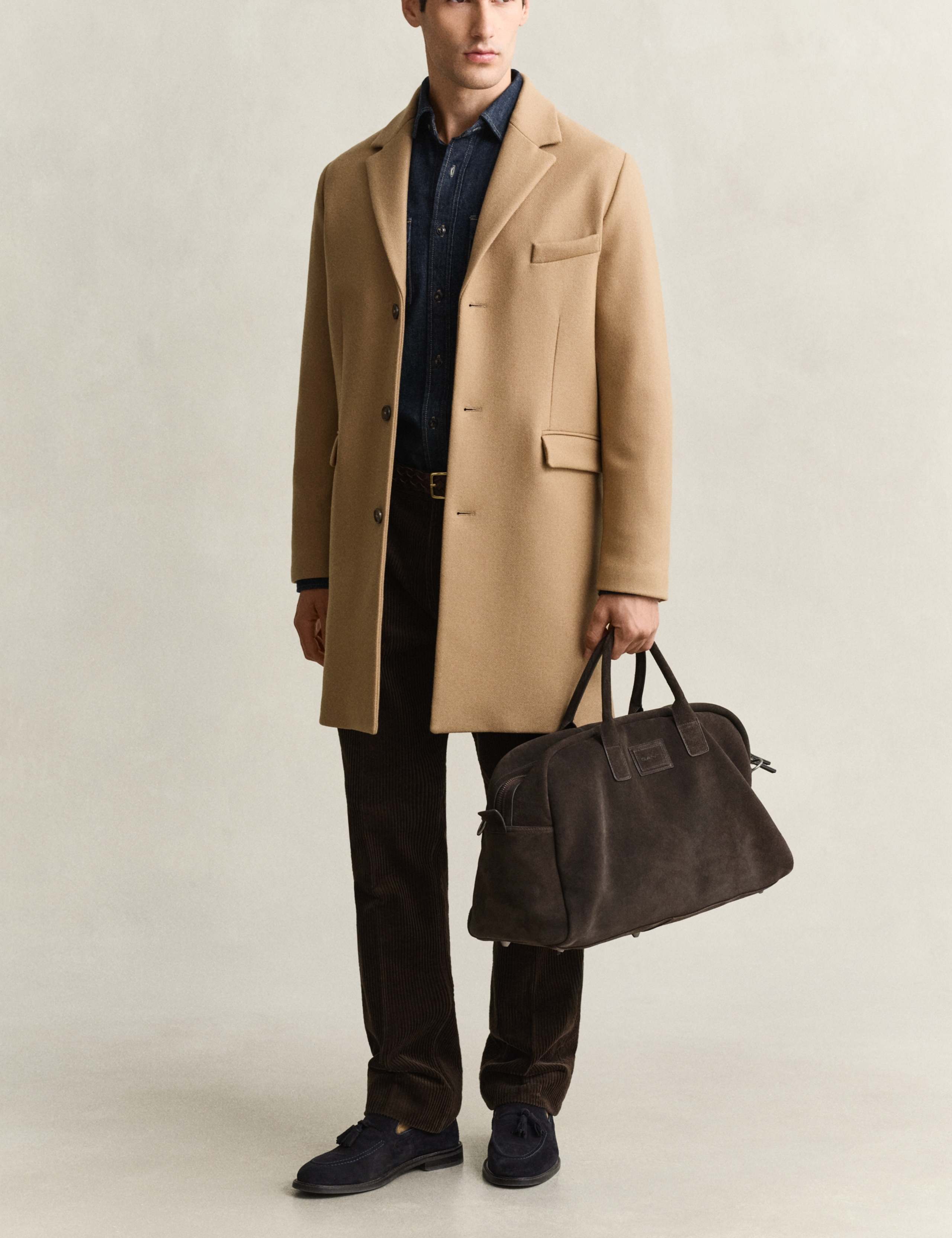 Wool Rich Single Breasted Coat 2 of 7