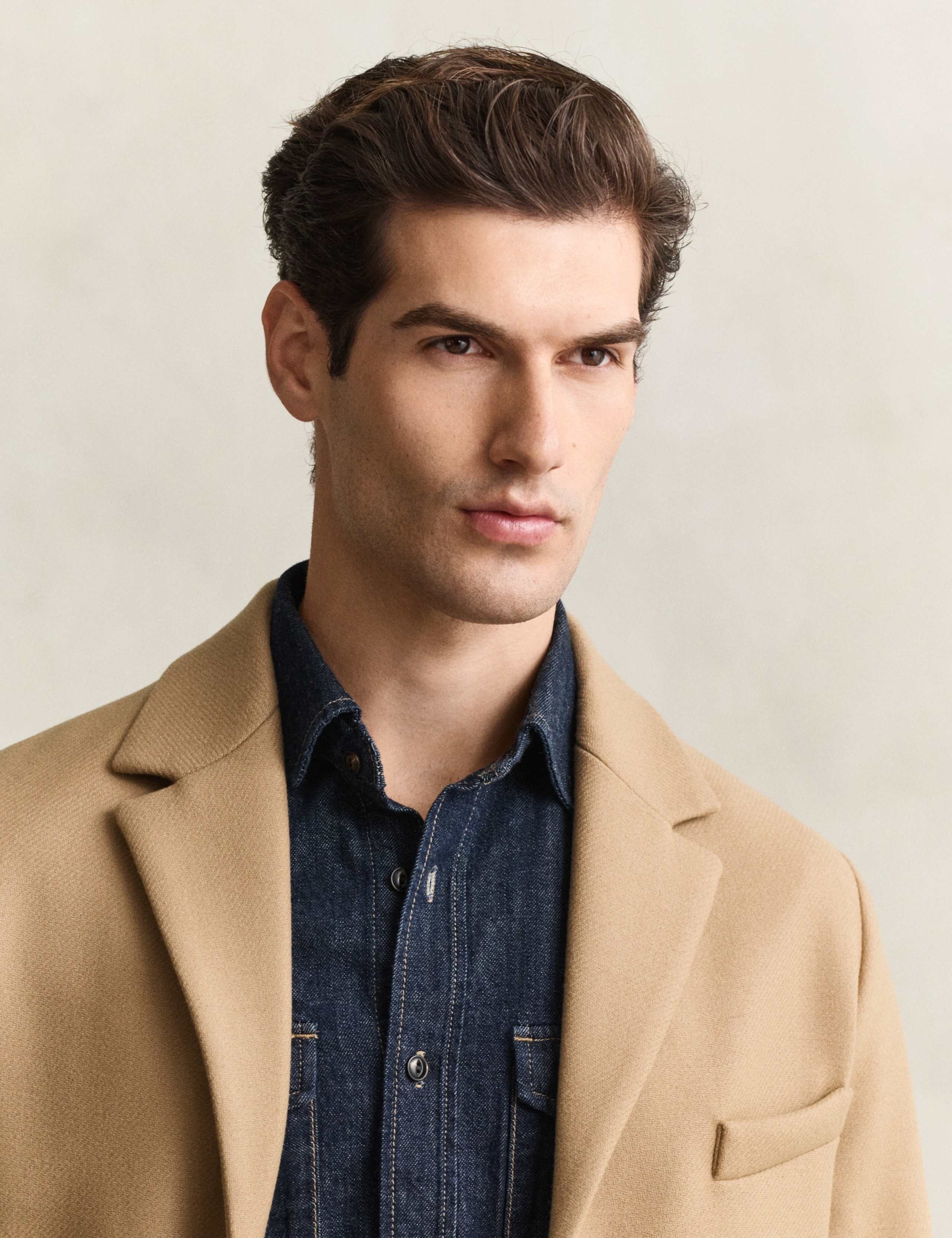Wool Rich Single Breasted Coat 5 of 7