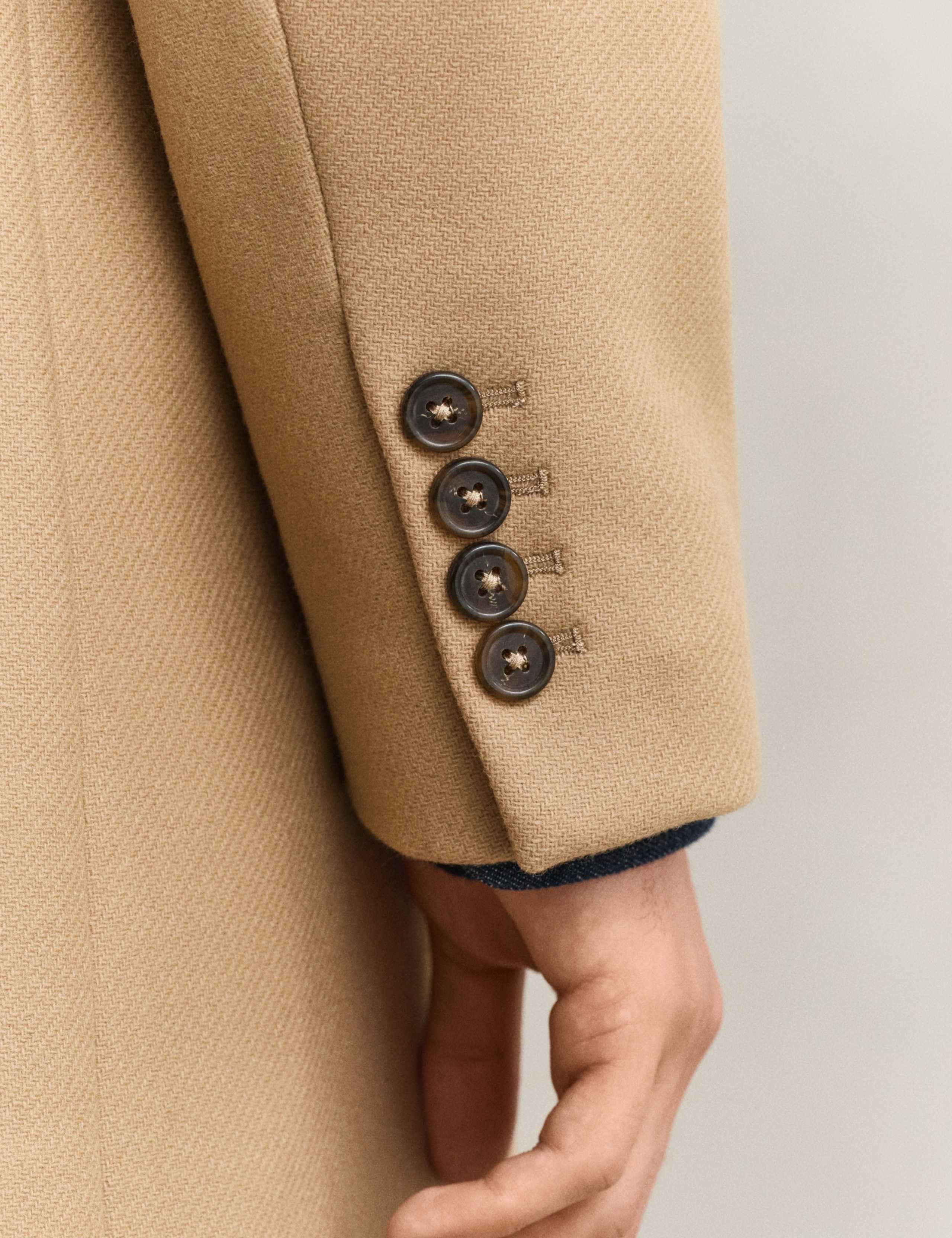 Wool Rich Single Breasted Coat 6 of 7