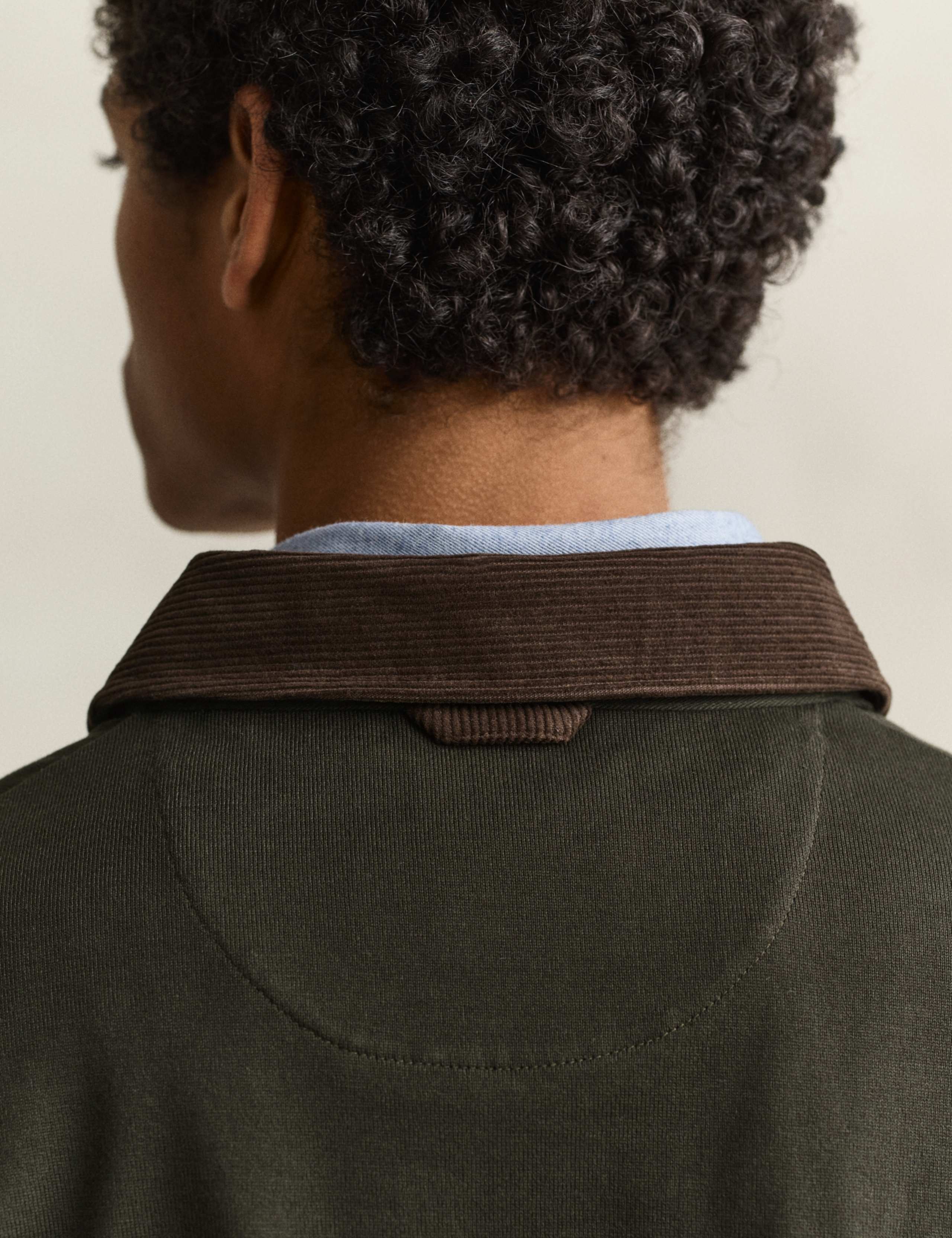 Pure Cotton Corduroy Collar Rugby Shirt 6 of 6