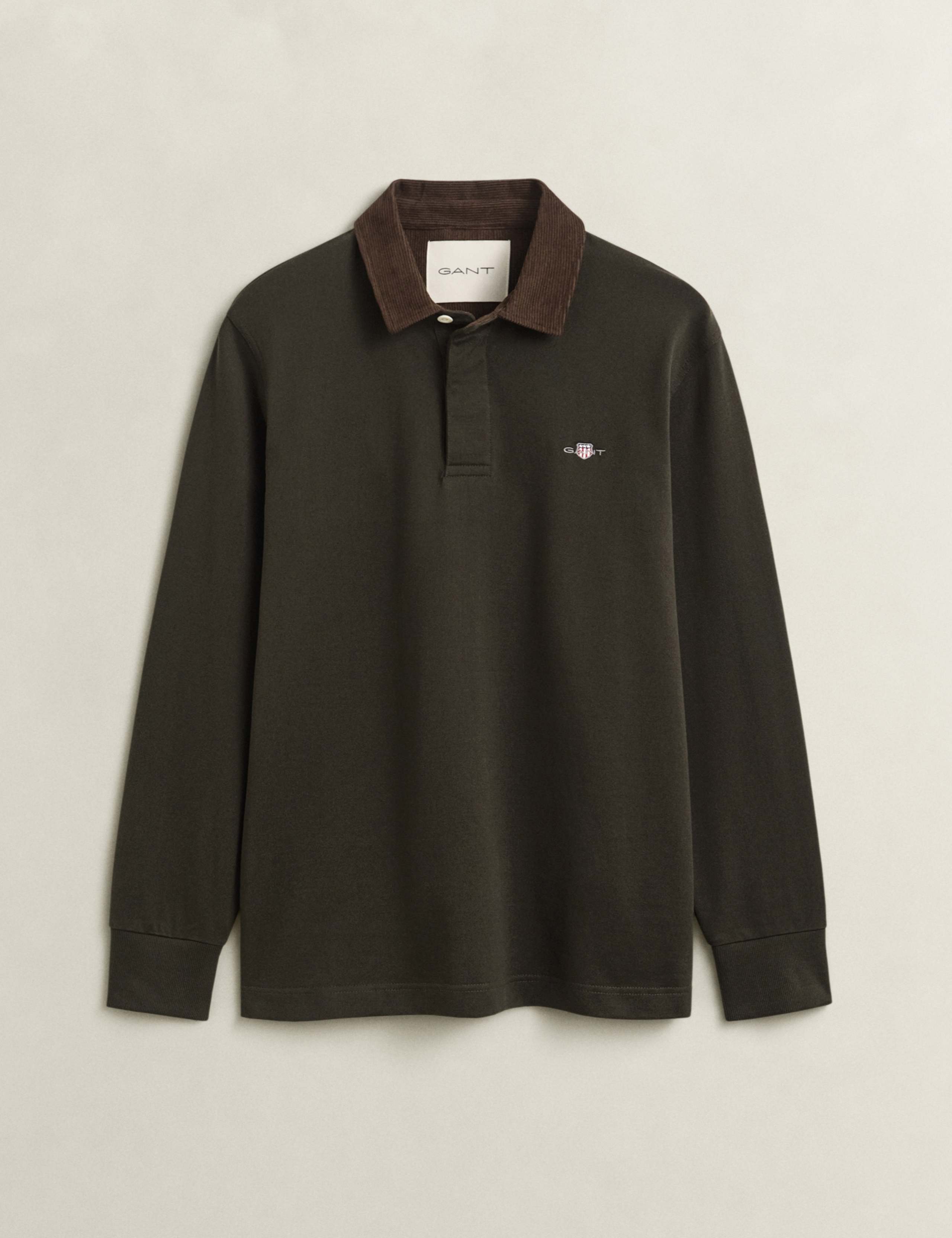 Pure Cotton Corduroy Collar Rugby Shirt 2 of 6