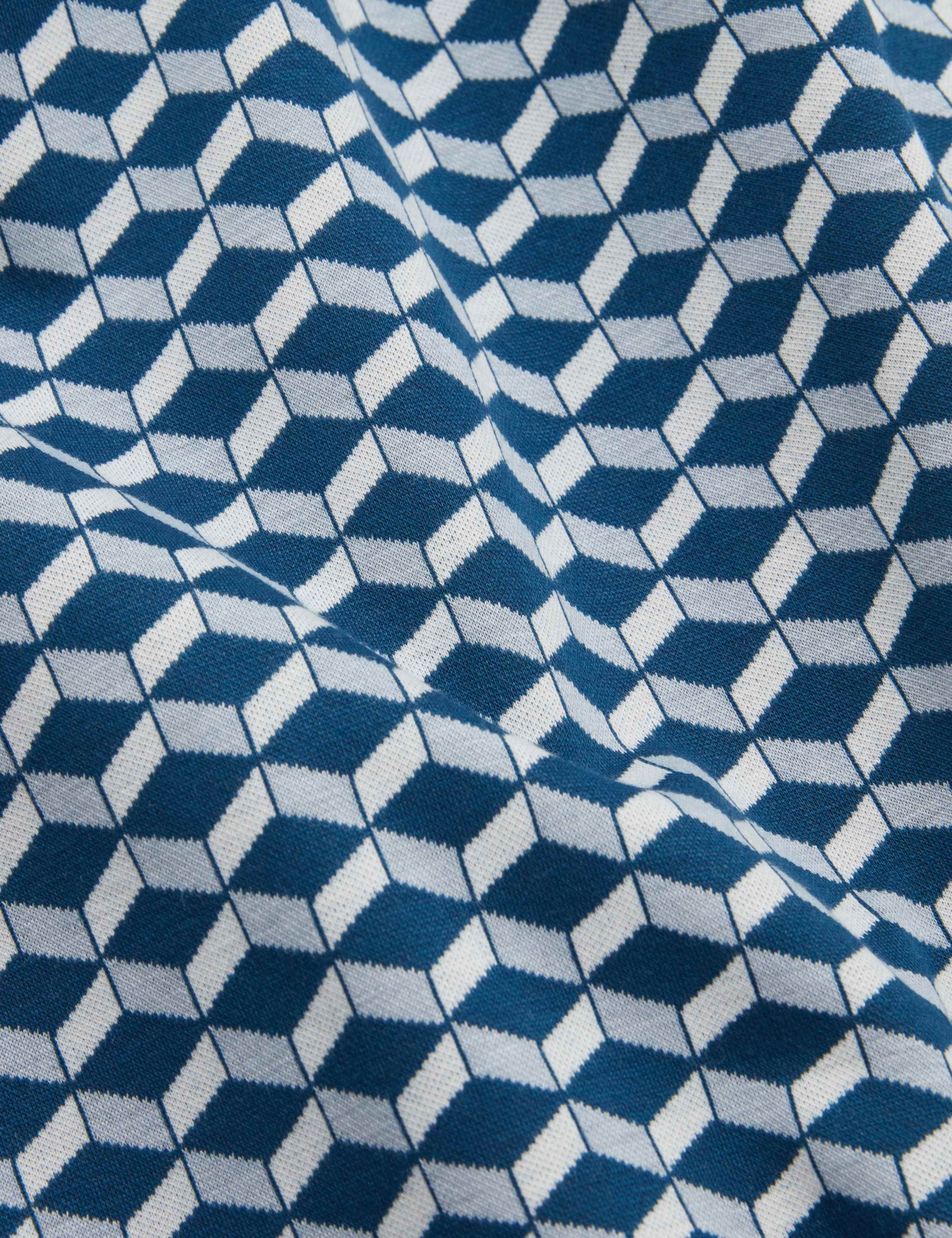 Geometric Jacquard Polo Shirt 6 of 7