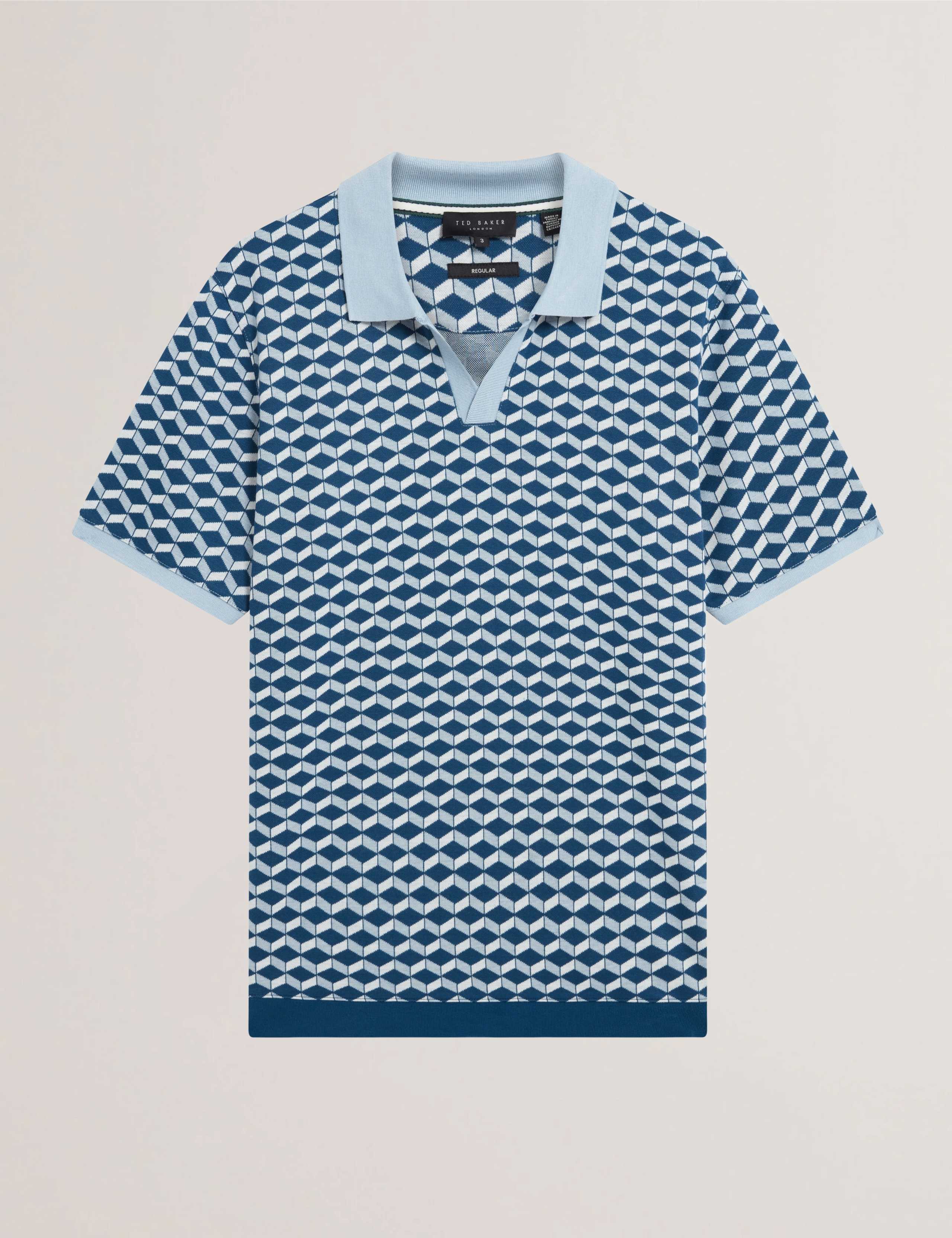 Geometric Jacquard Polo Shirt 2 of 7
