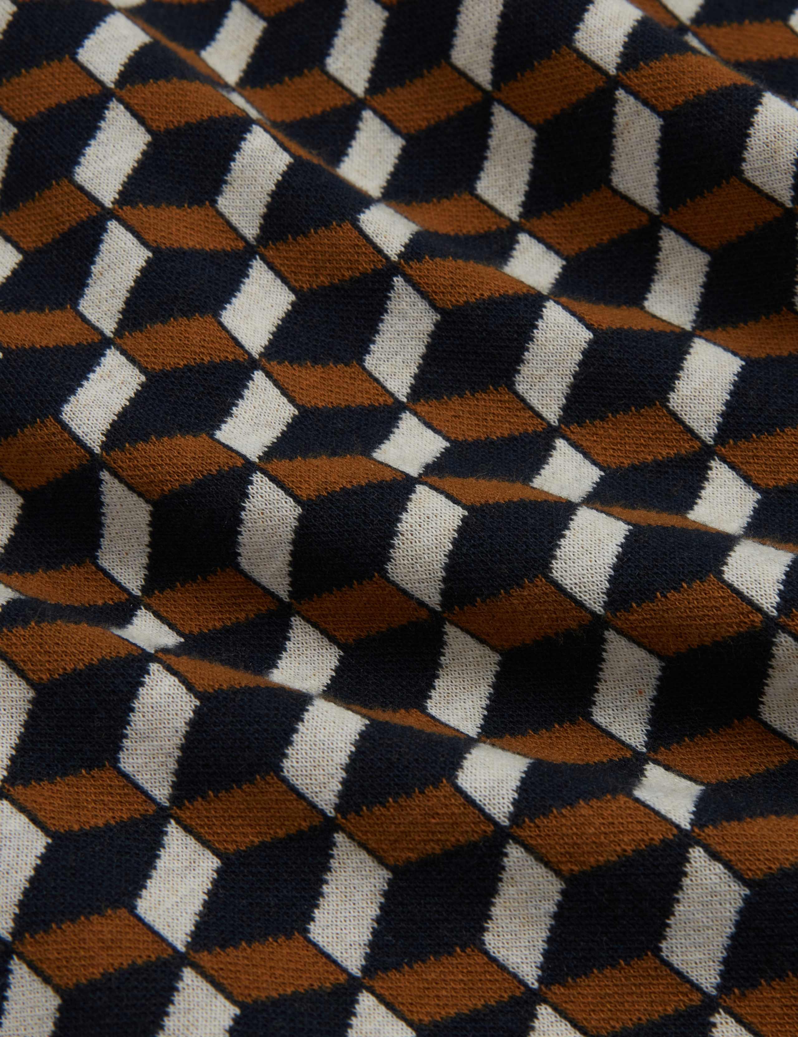Geometric Jacquard Polo Shirt 5 of 7